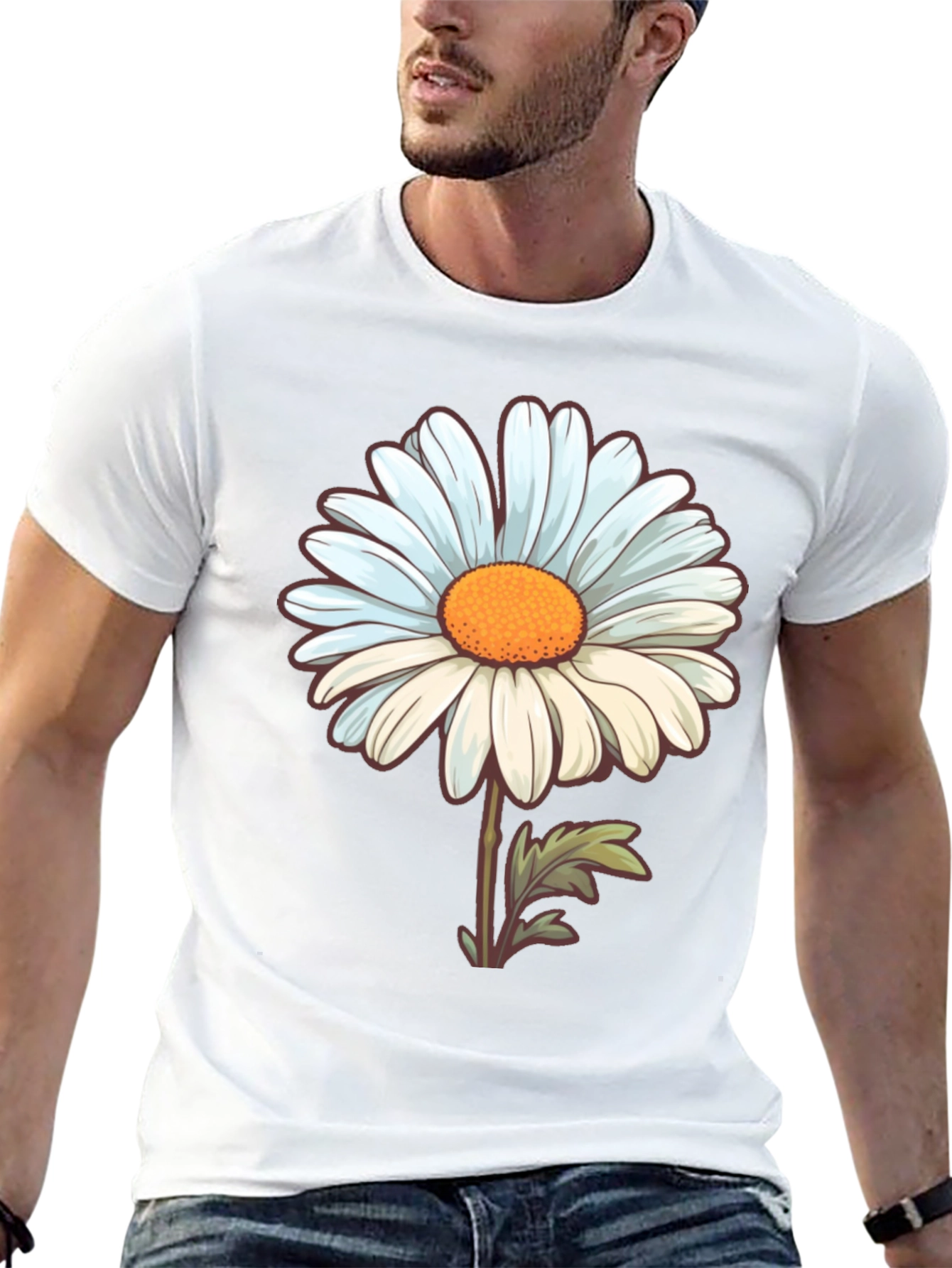 Daisy Flower Graphic T-Shirt