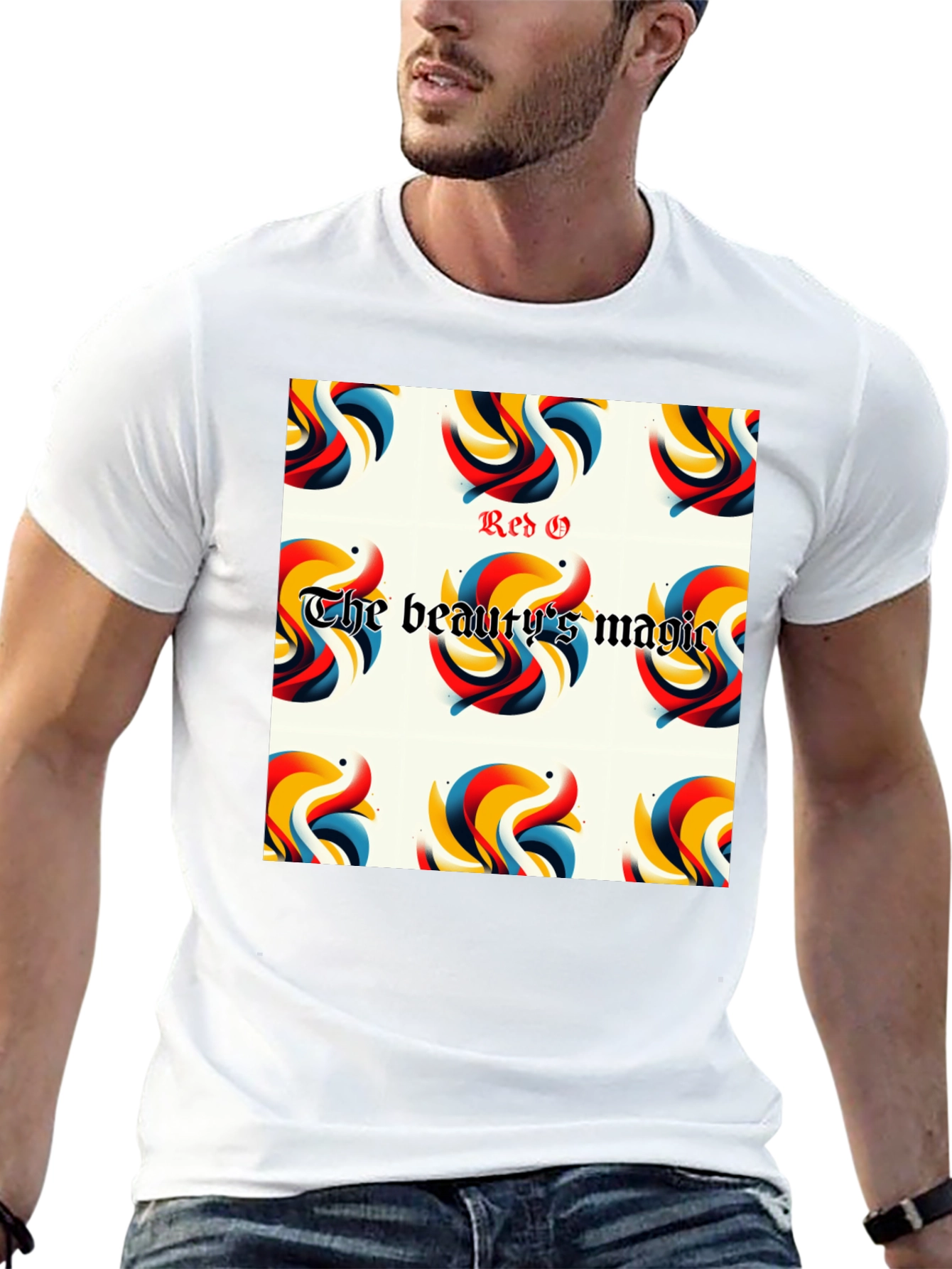 Red G The Beautys Magic Black T-Shirt