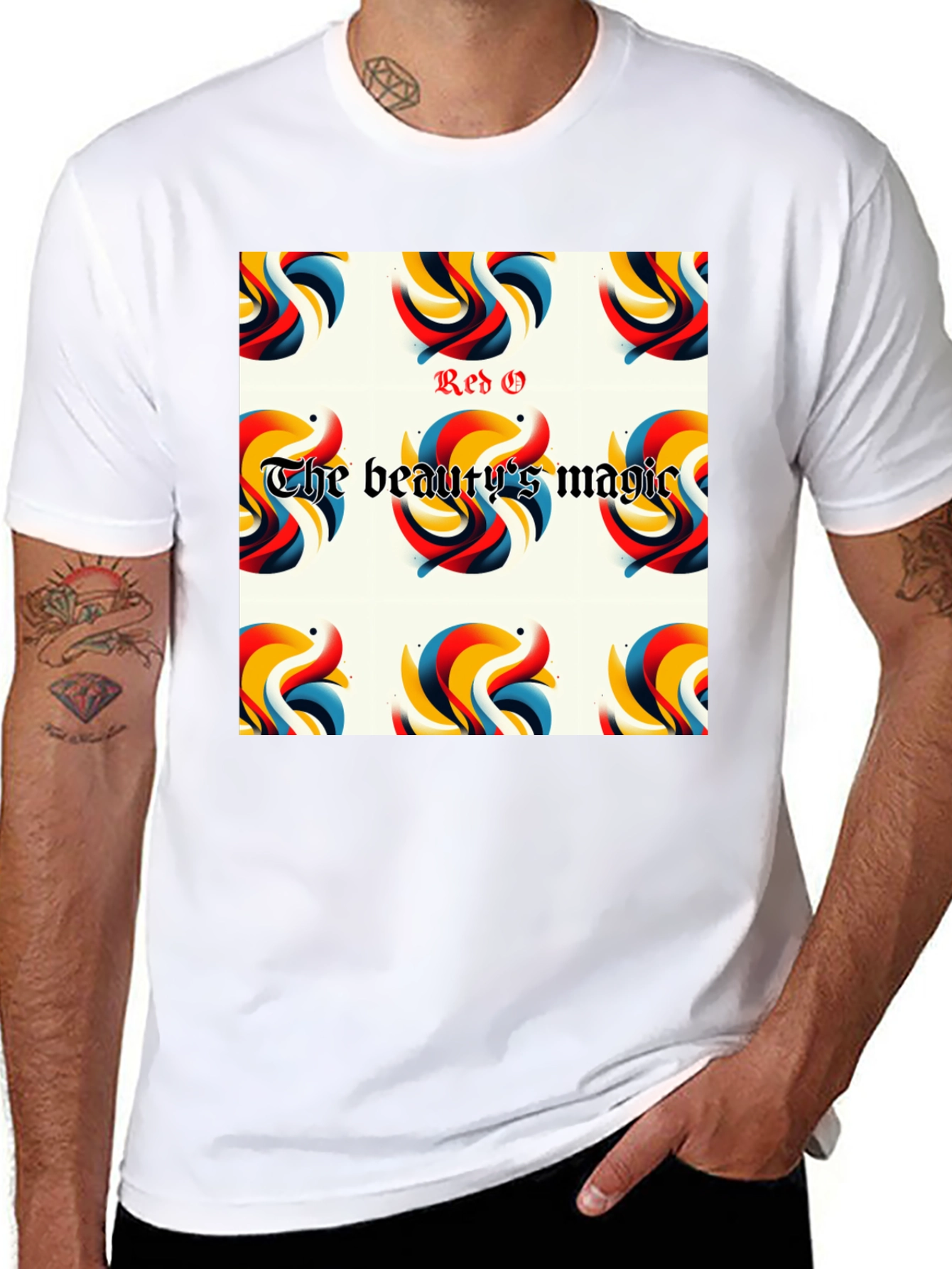 Red G The Beautys Magic Black T-Shirt