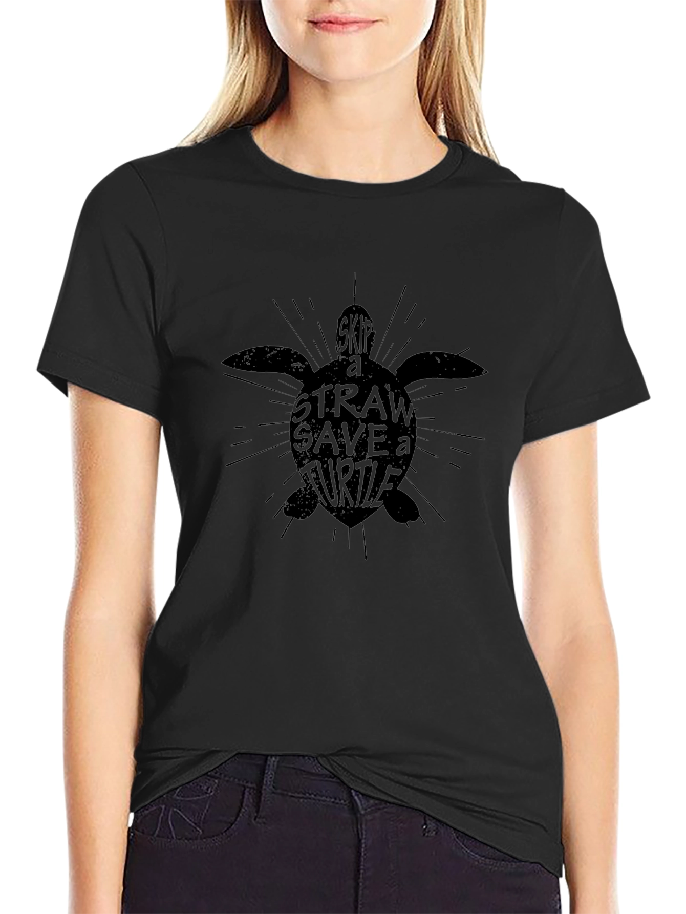 Save a Turtle T-Shirt - Black Graphic Tee