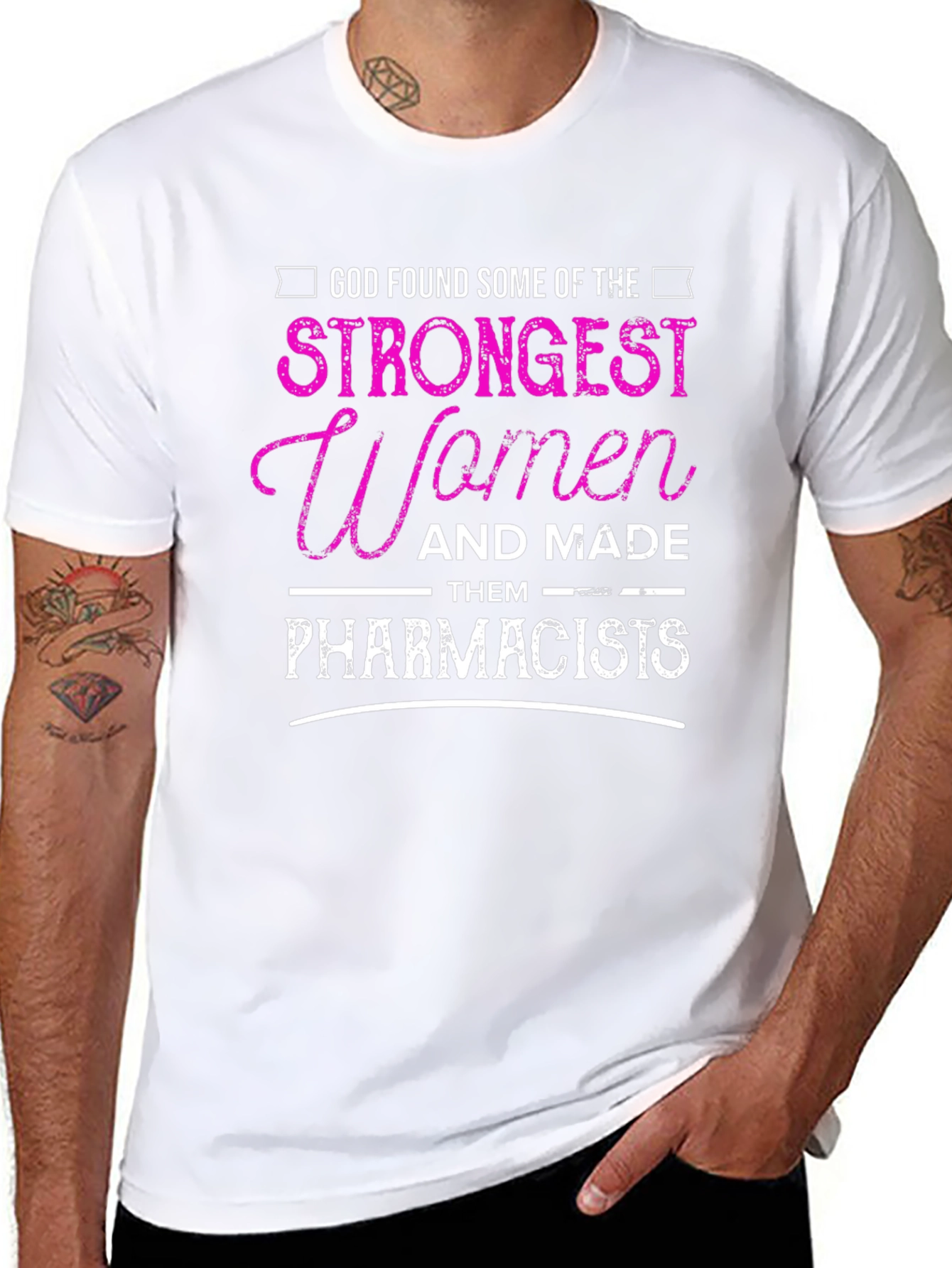Strong Women Pharmacist Graphic Tee