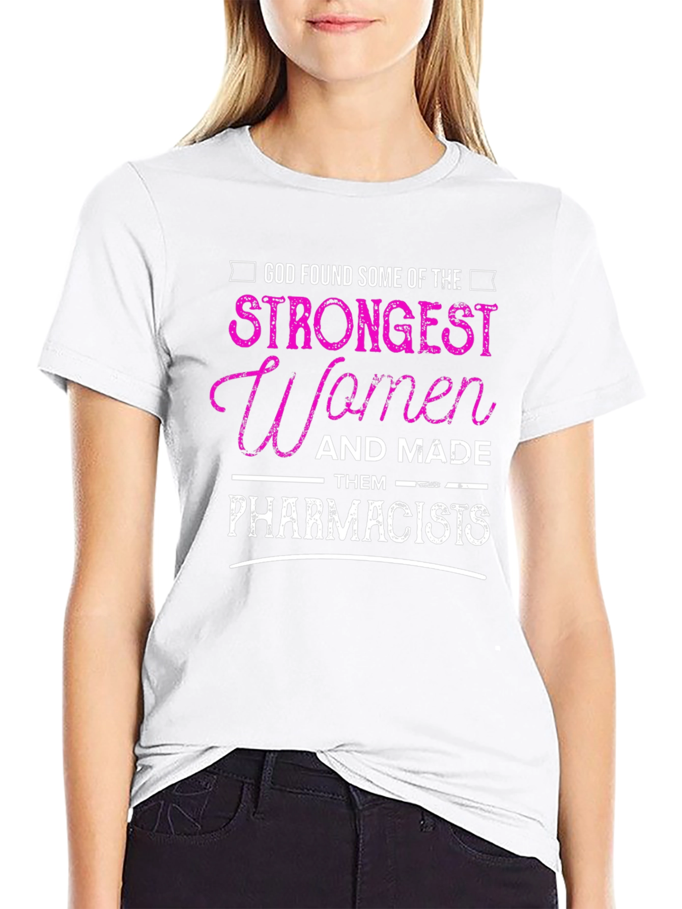 Strong Women Pharmacist Graphic Tee