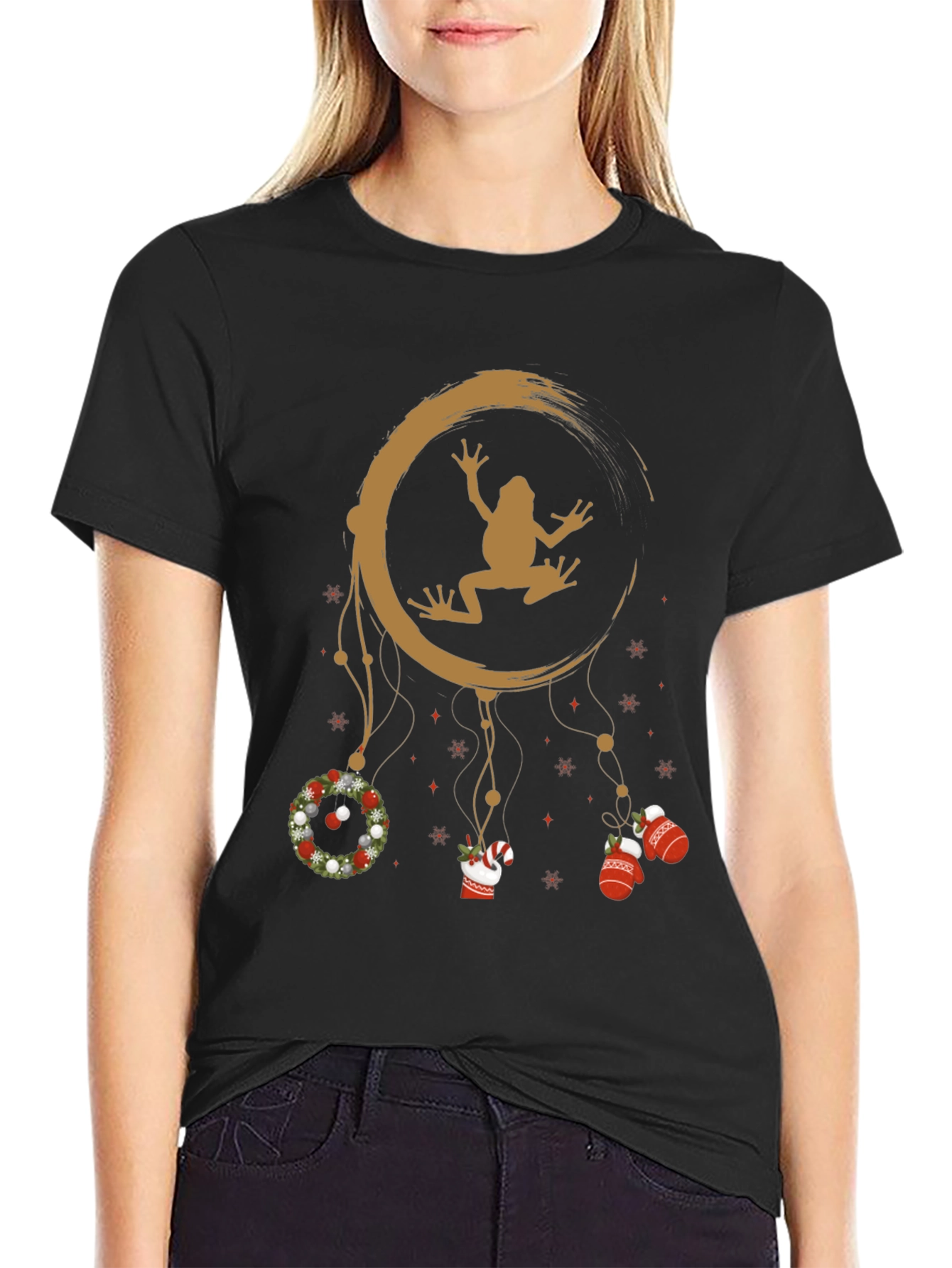Frog Christmas Dreamcatcher T-Shirt