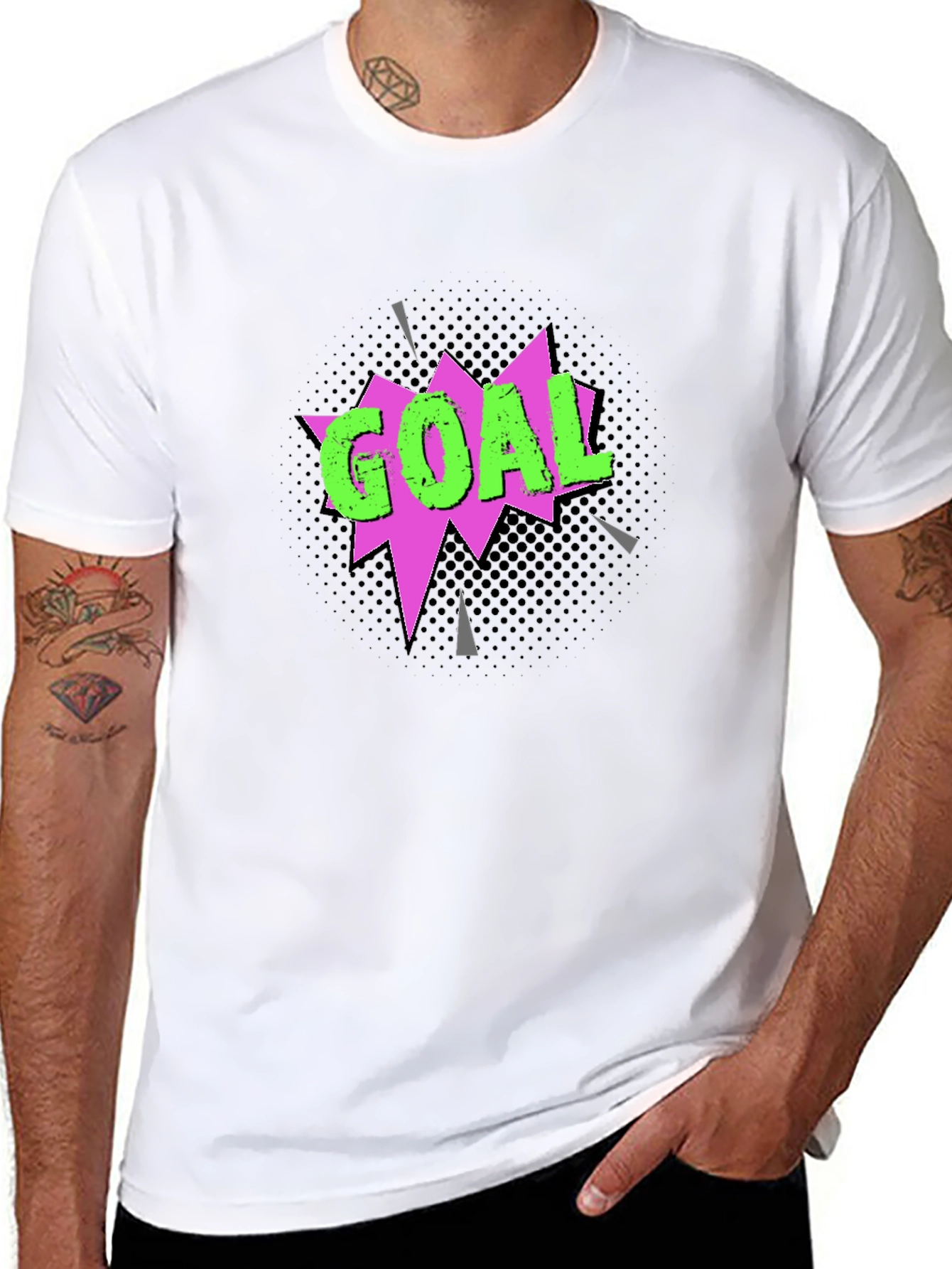 Goal T-Shirt - Black Graphic Tee