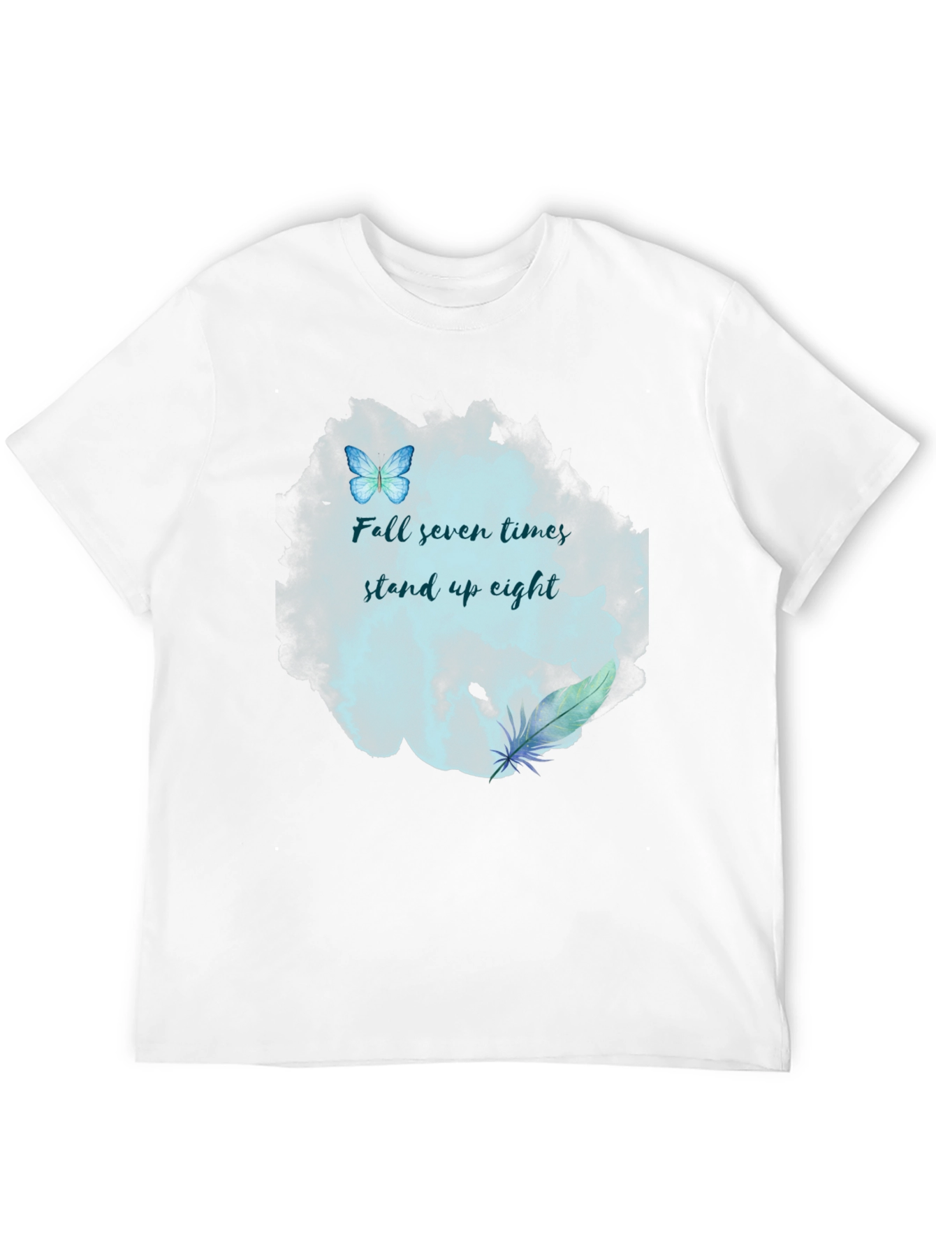 Motivational Fall Seven Times Graphic Tee