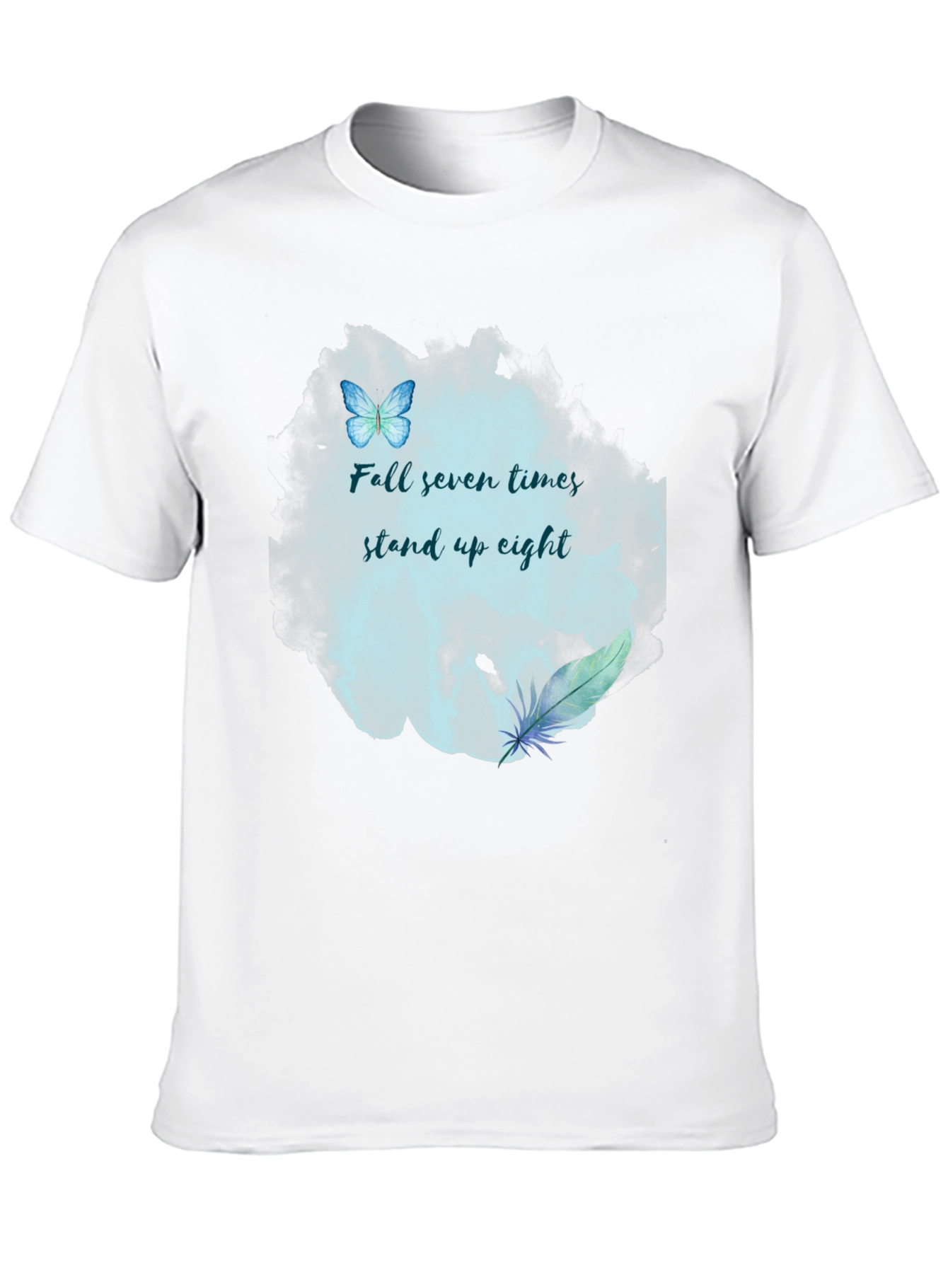 Motivational Fall Seven Times Graphic Tee