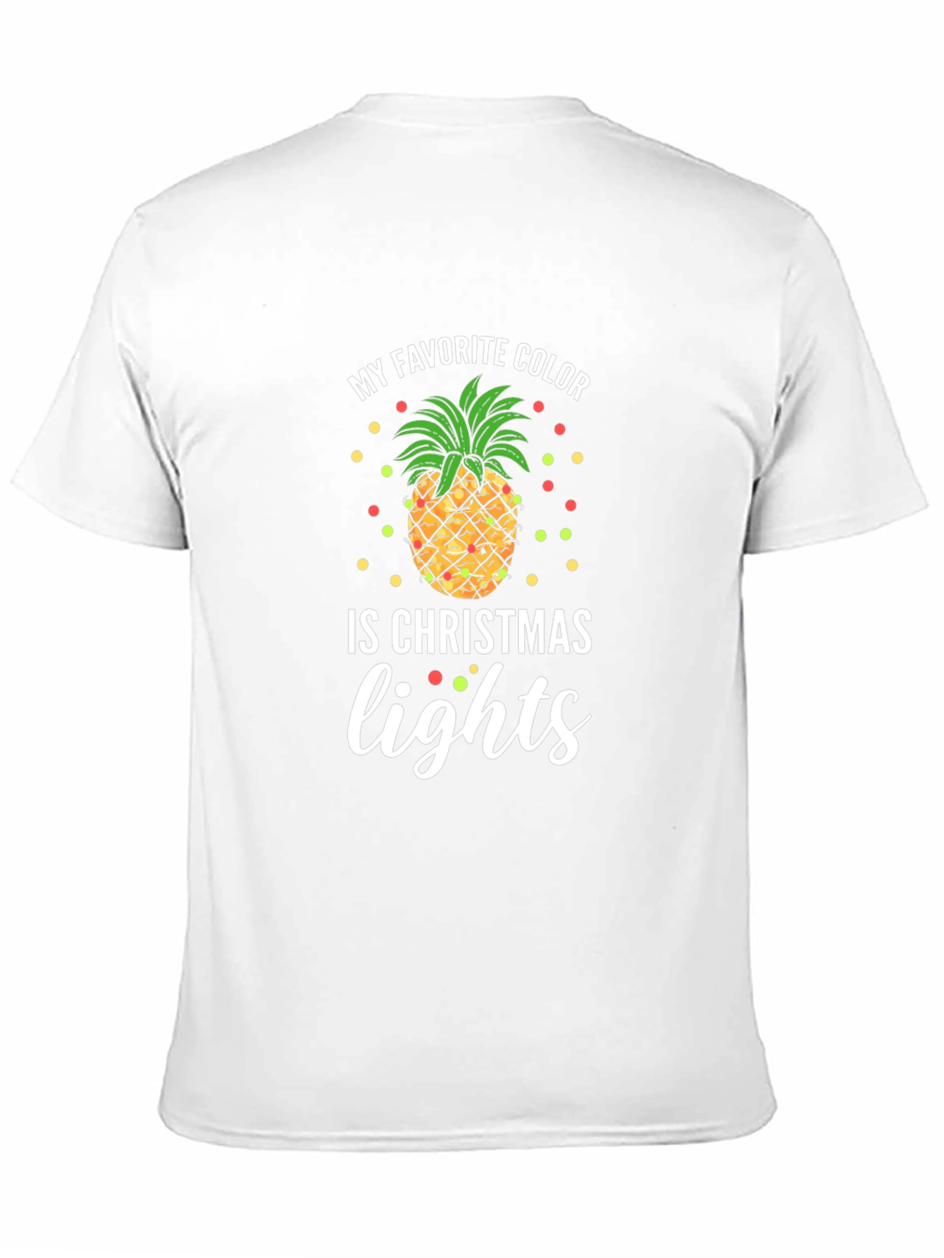 Christmas Lights Pineapple T-Shirt