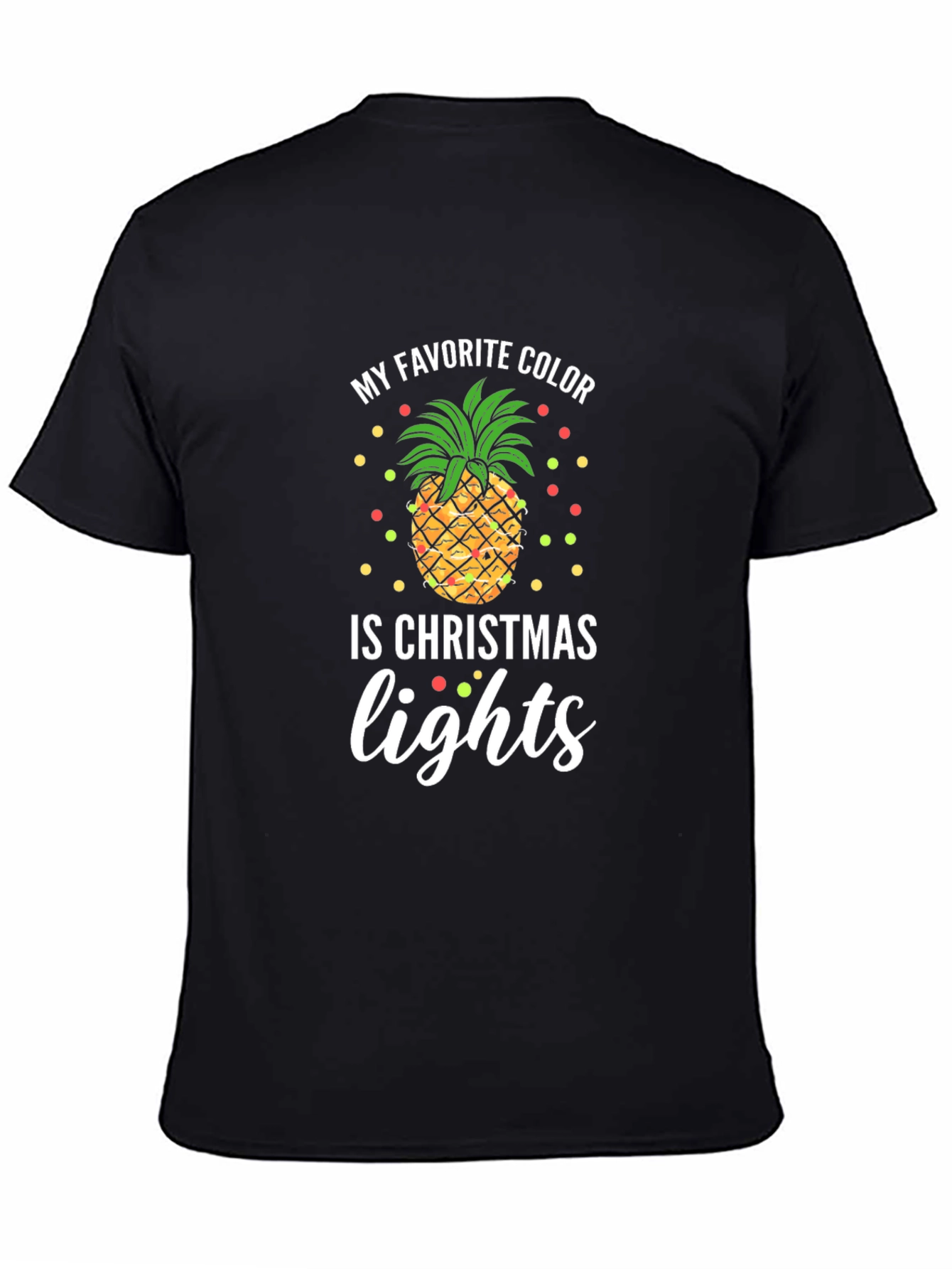Christmas Lights Pineapple T-Shirt