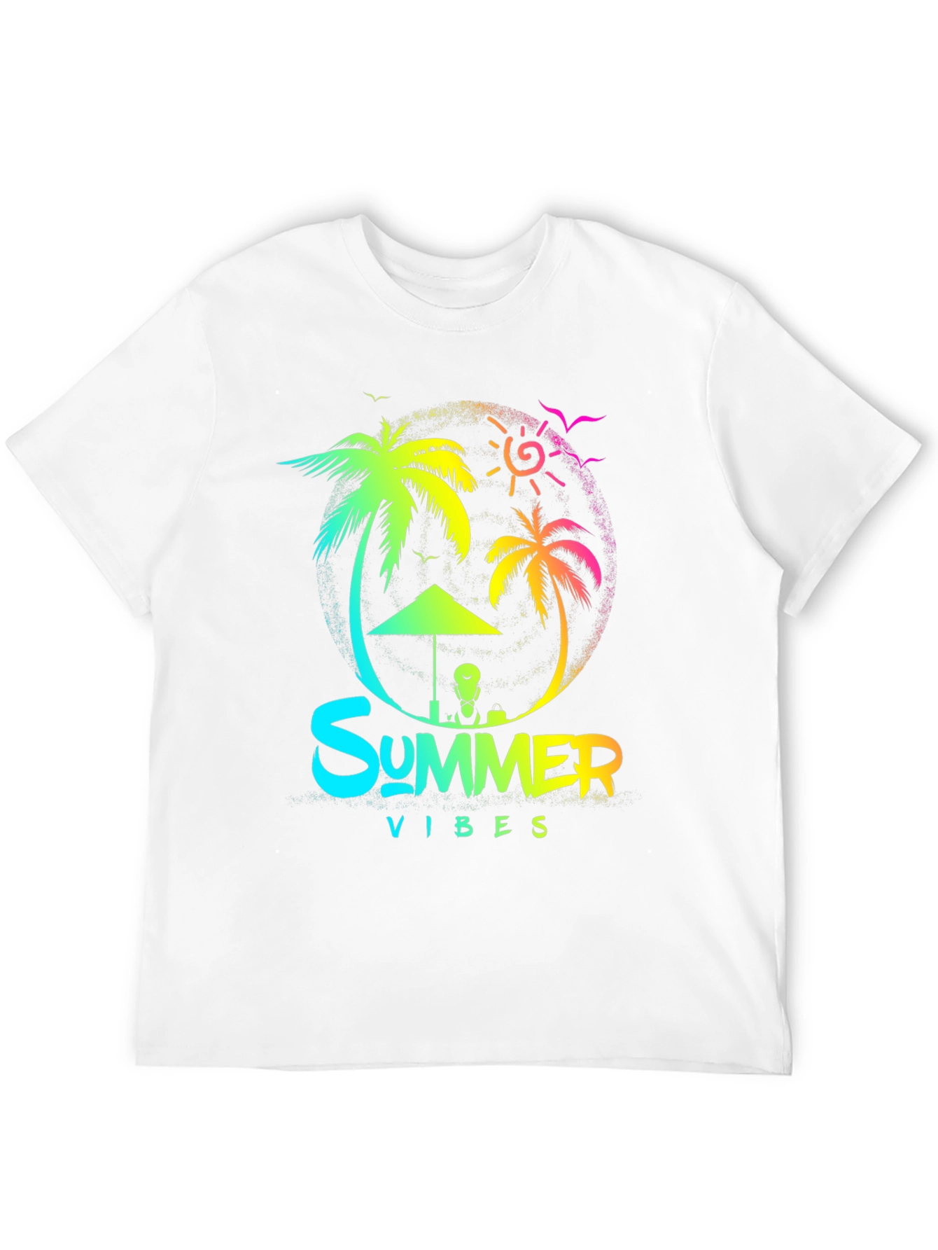 Summer Vibes Graphic T-Shirt Black