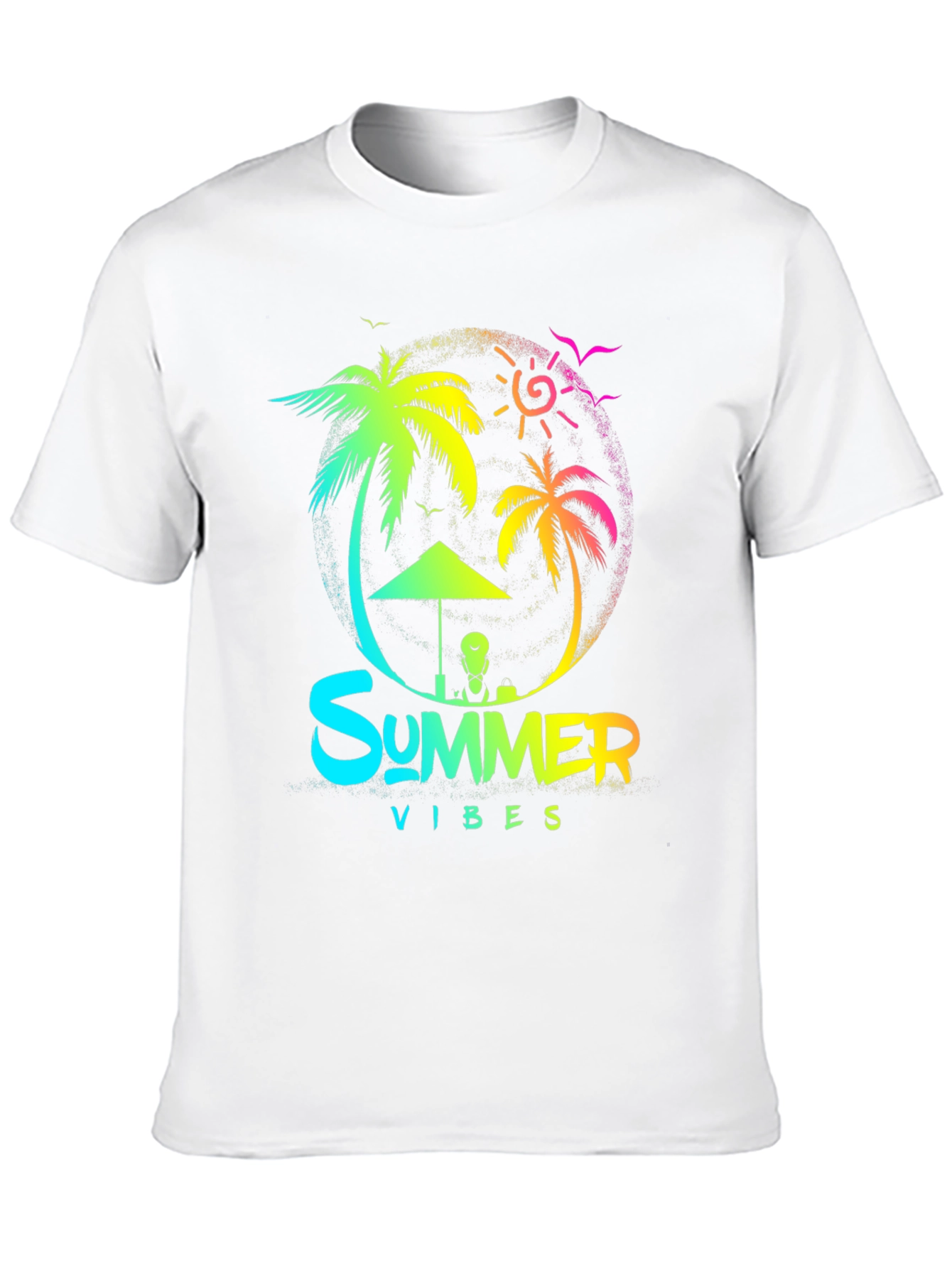 Summer Vibes Graphic T-Shirt Black