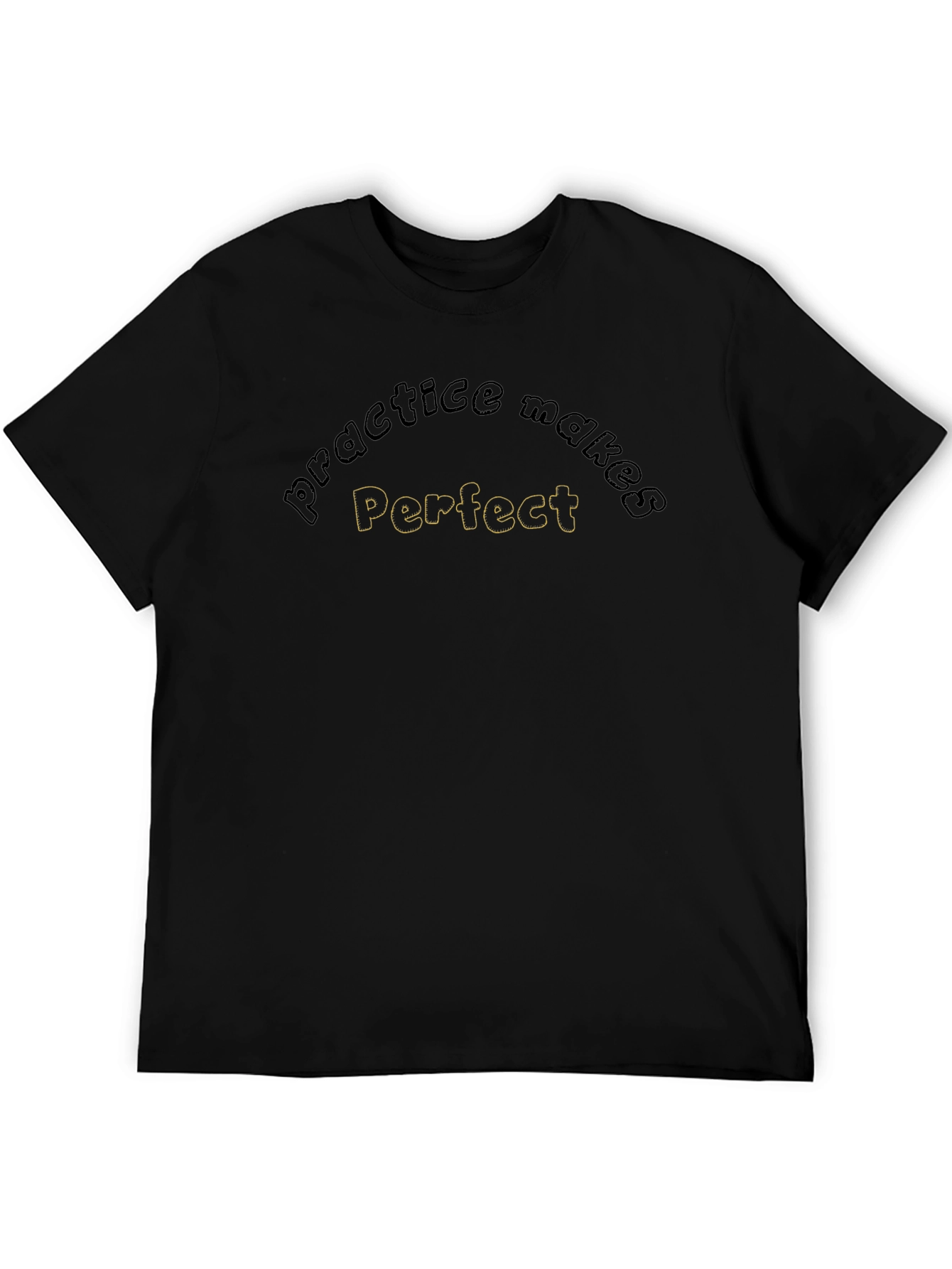 Practice Makes Perfect Black Tee