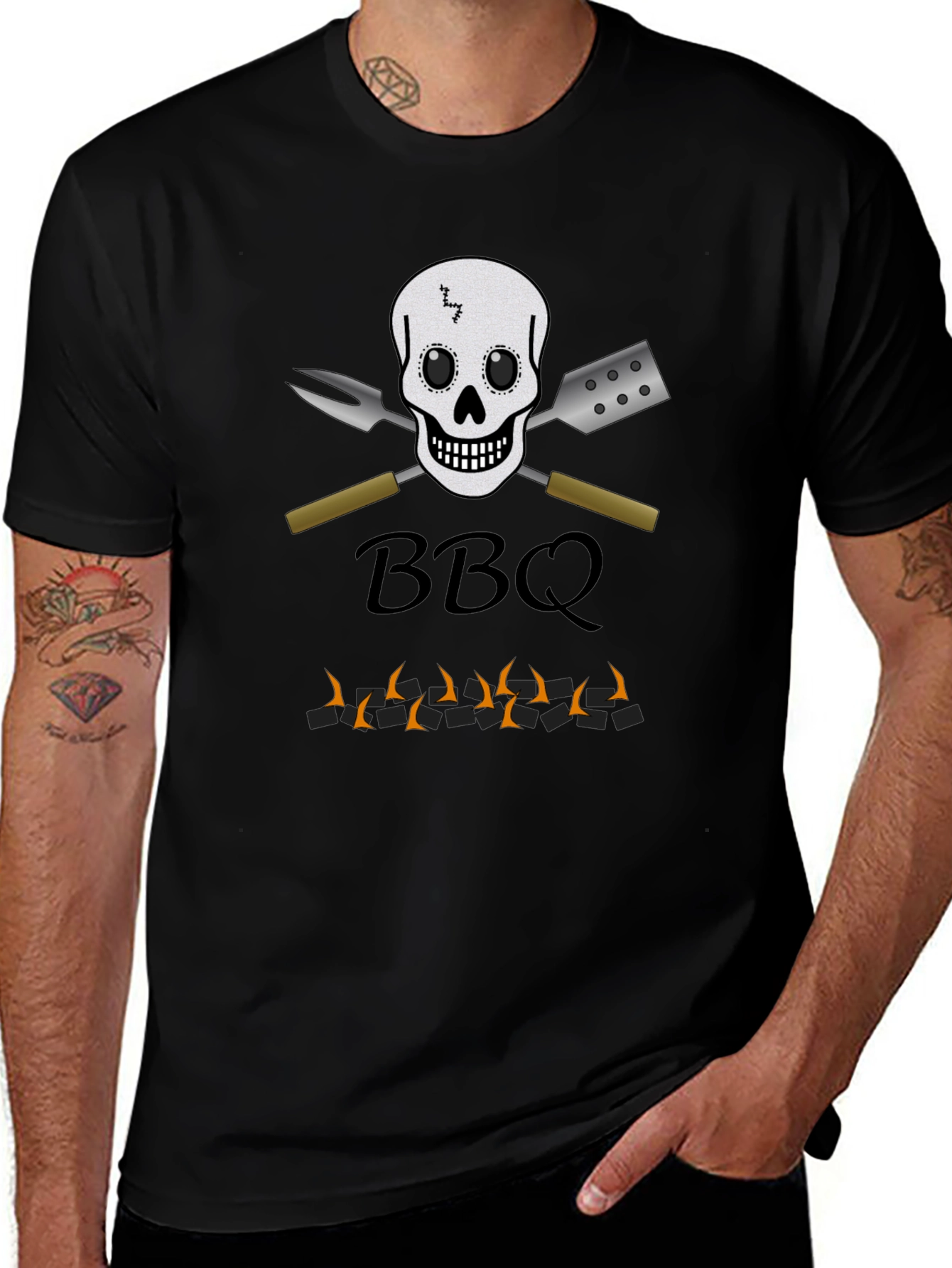 BBQ Skull & Tools T-Shirt