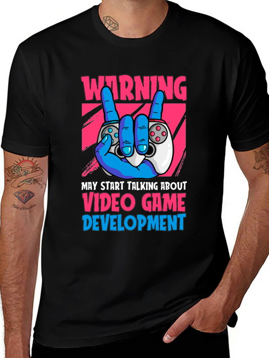 Warning Video Game Development T-Shirt