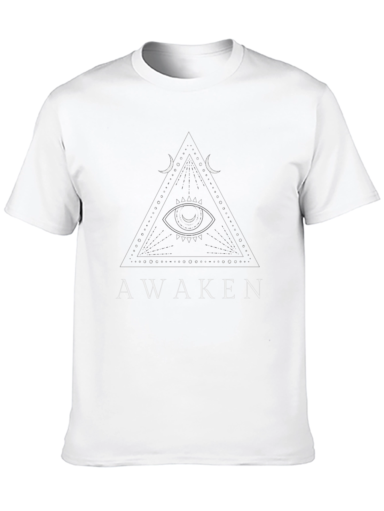 Awaken Graphic Print Crew Neck T-Shirt