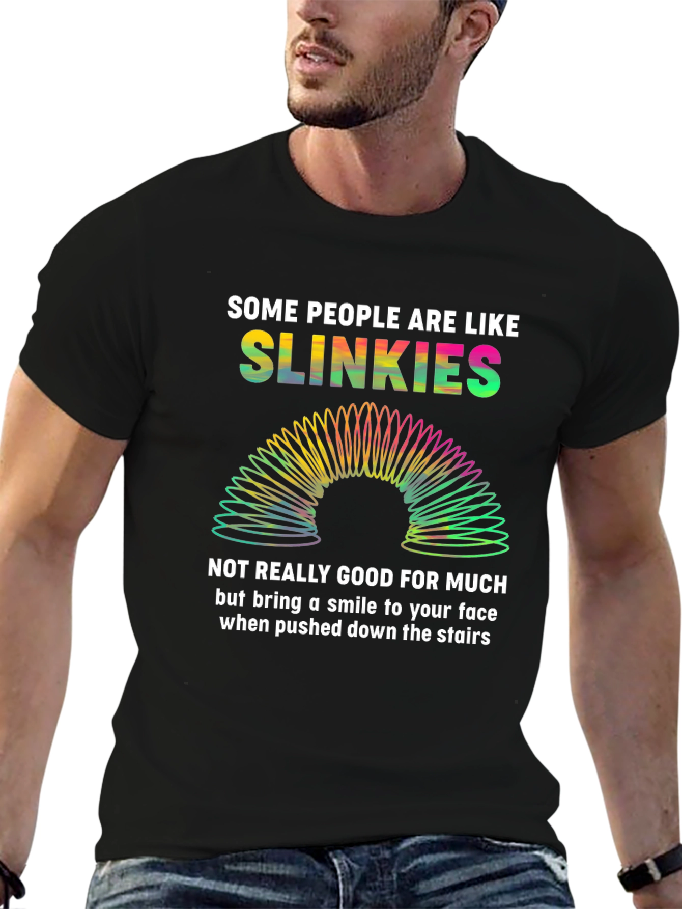Slinkies Graphic Tee - Funny Novelty T-Shirt