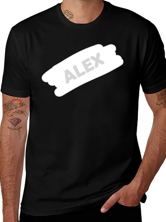 Personalized Alex Custom Black T-Shirt