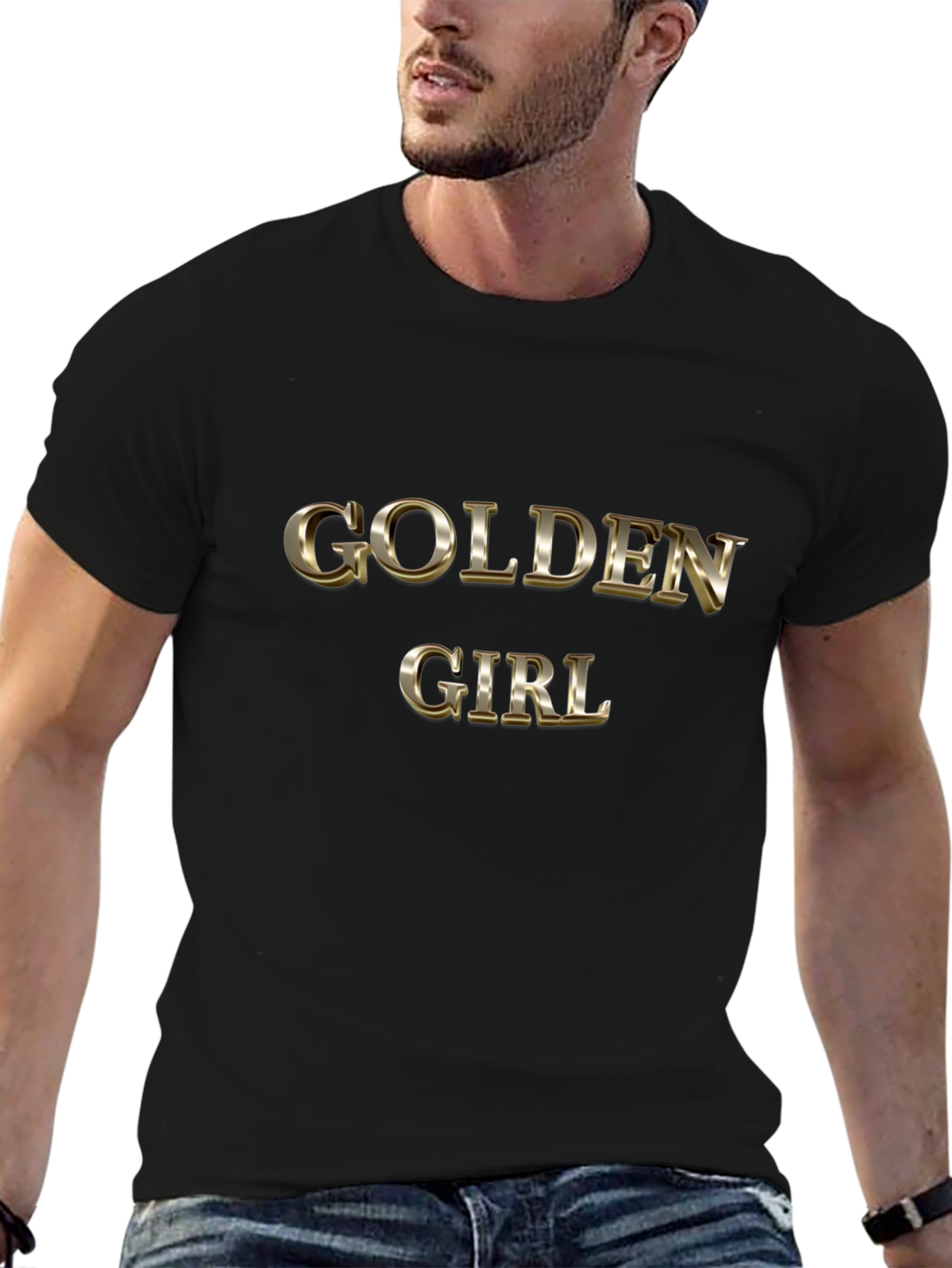 Golden Girl Black Graphic Tee