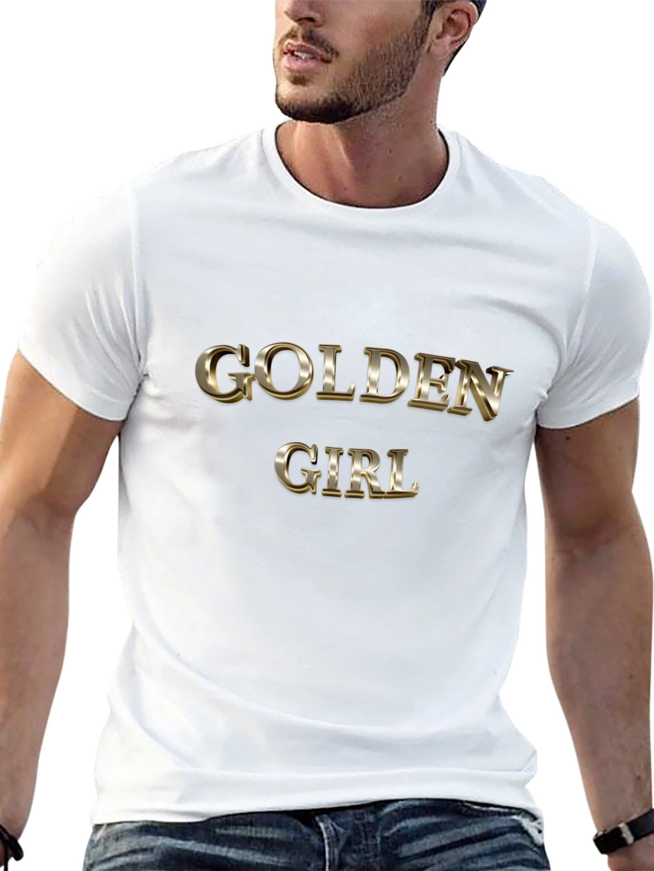 Golden Girl Black Graphic Tee