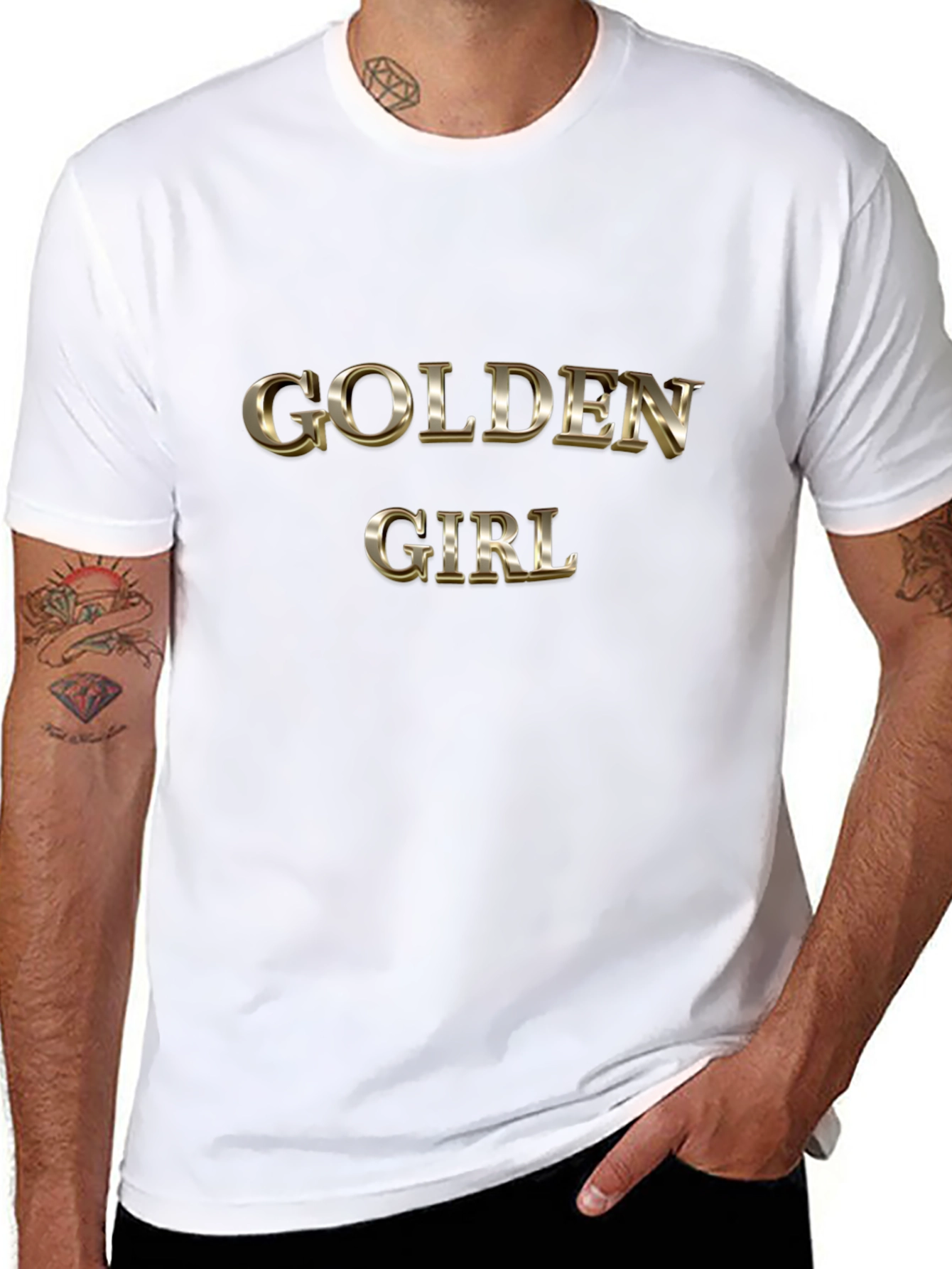 Golden Girl Black Graphic Tee