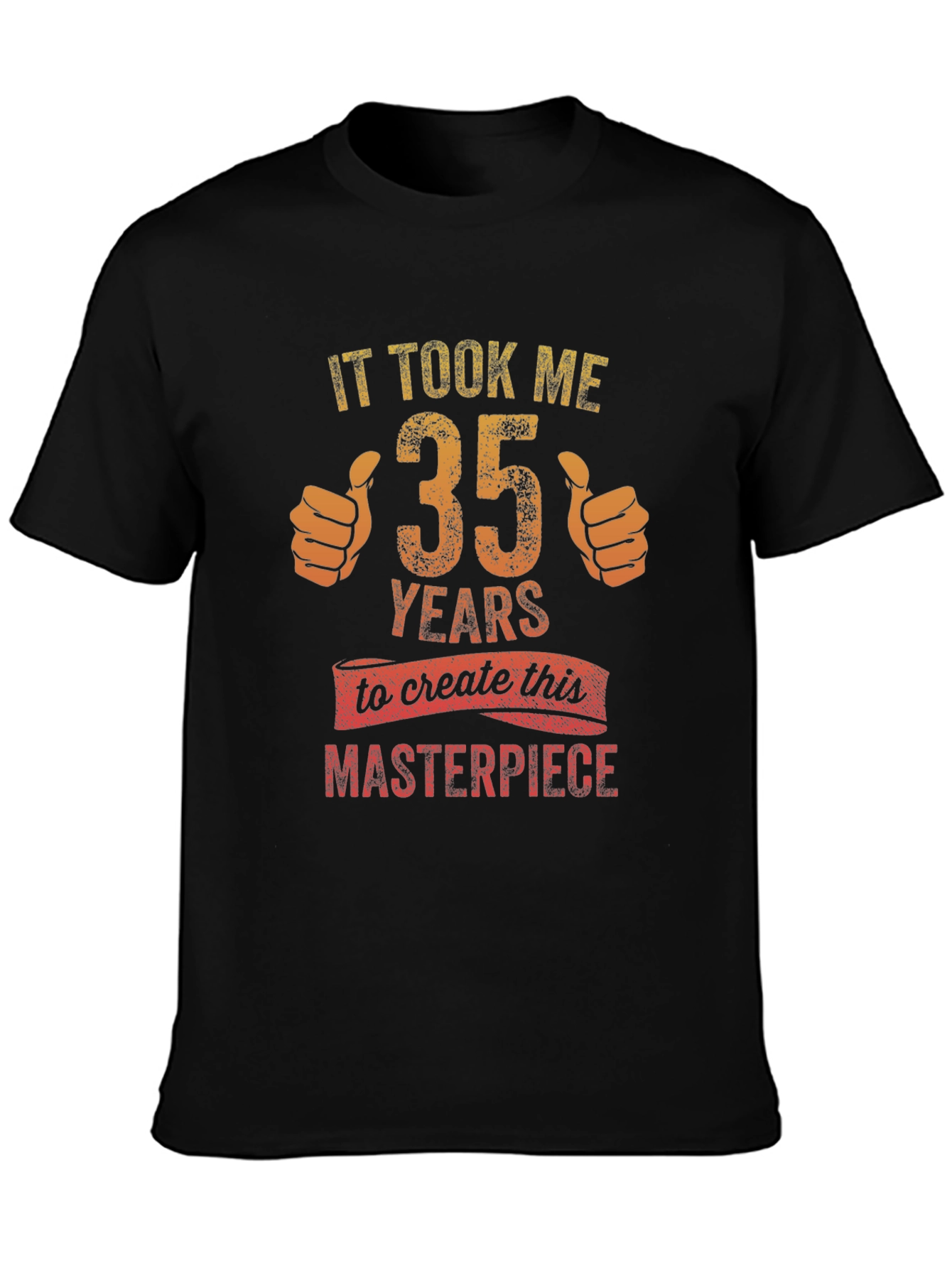 35 Years Masterpiece Graphic Tee - Black