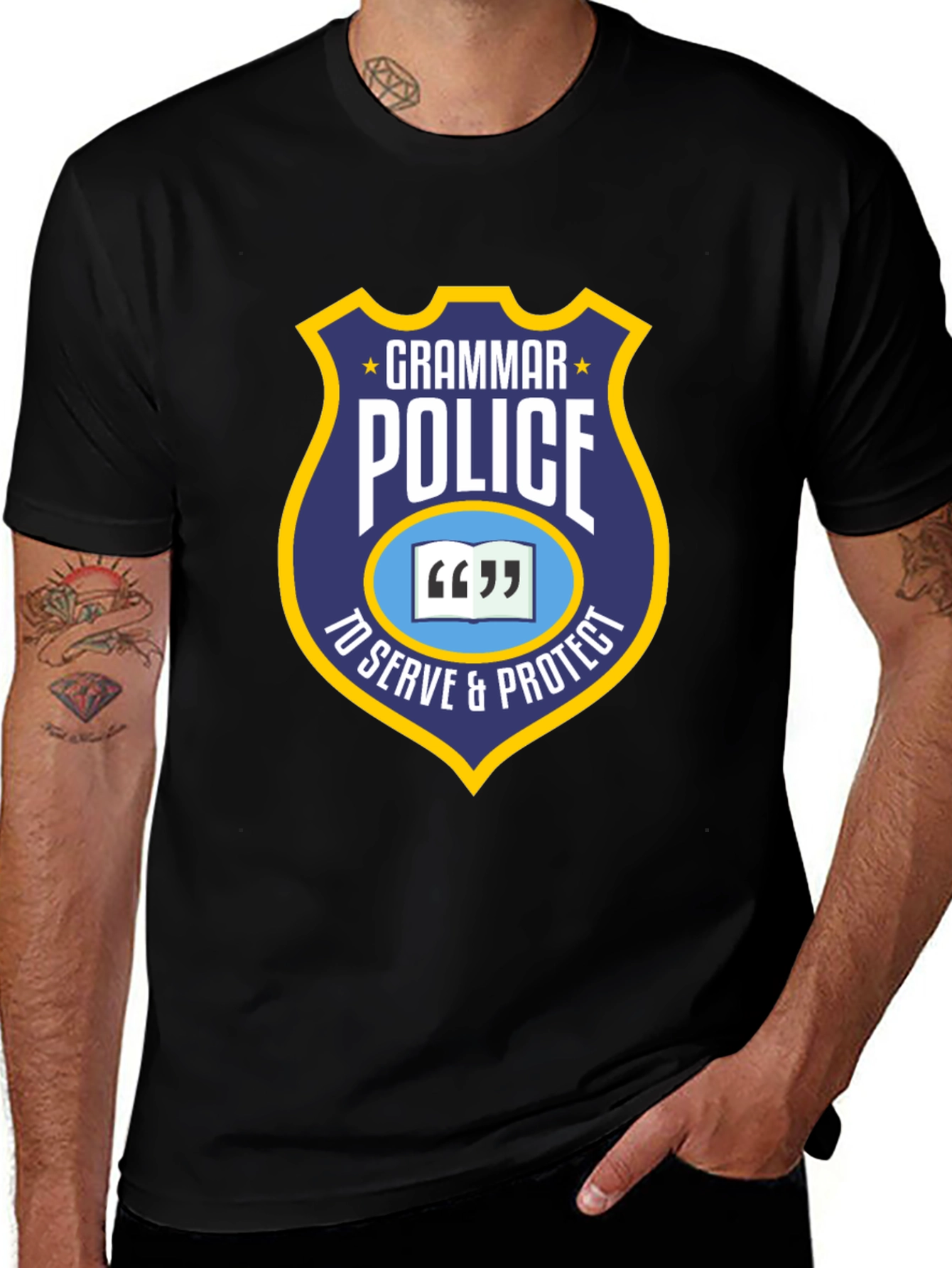 Grammar Police T-Shirt - To Serve & Protect