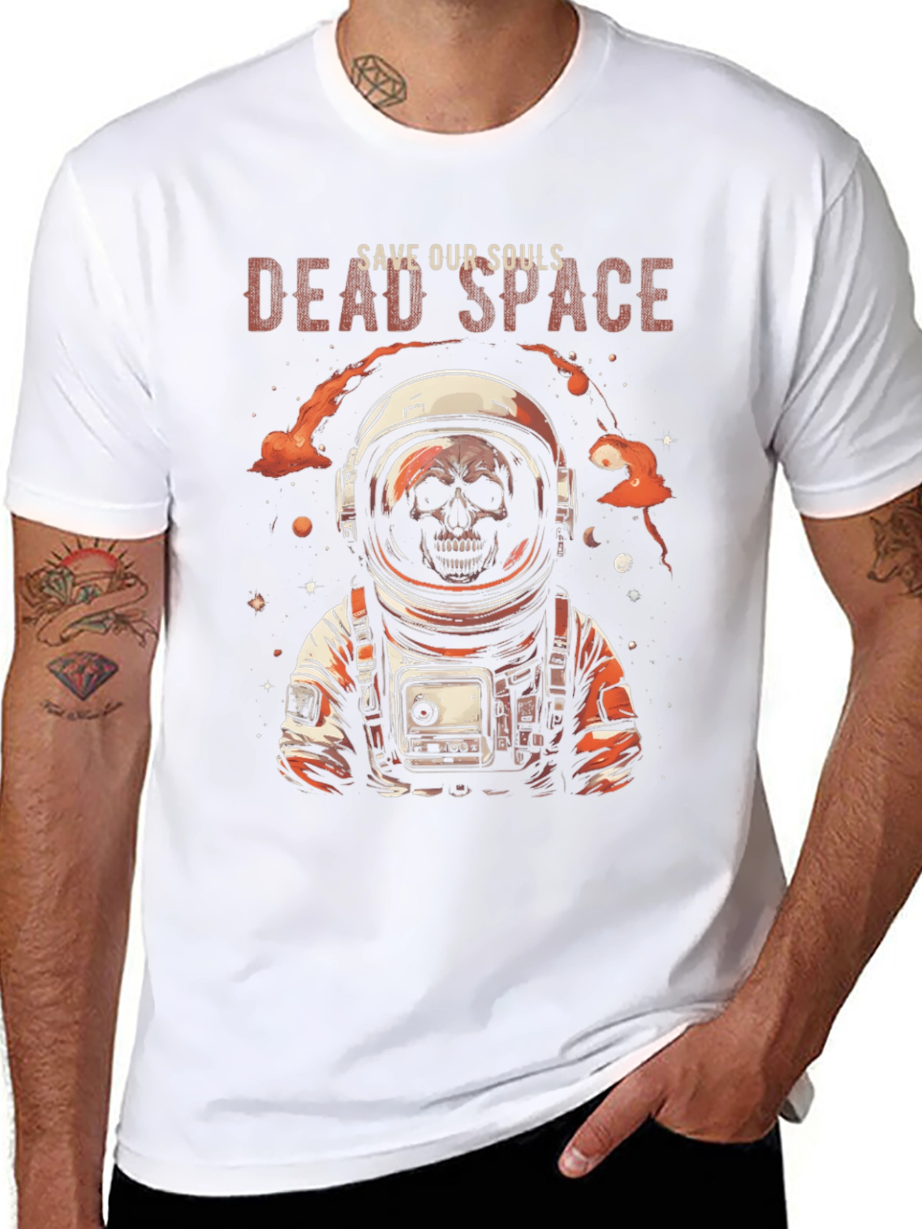 Dead Space Astronaut Skull T-Shirt