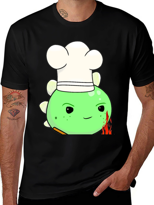 Chef Dino T-Shirt - Funny Cartoon Tee