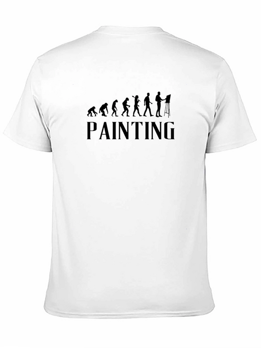 Evolution of Painting Black T-Shirt