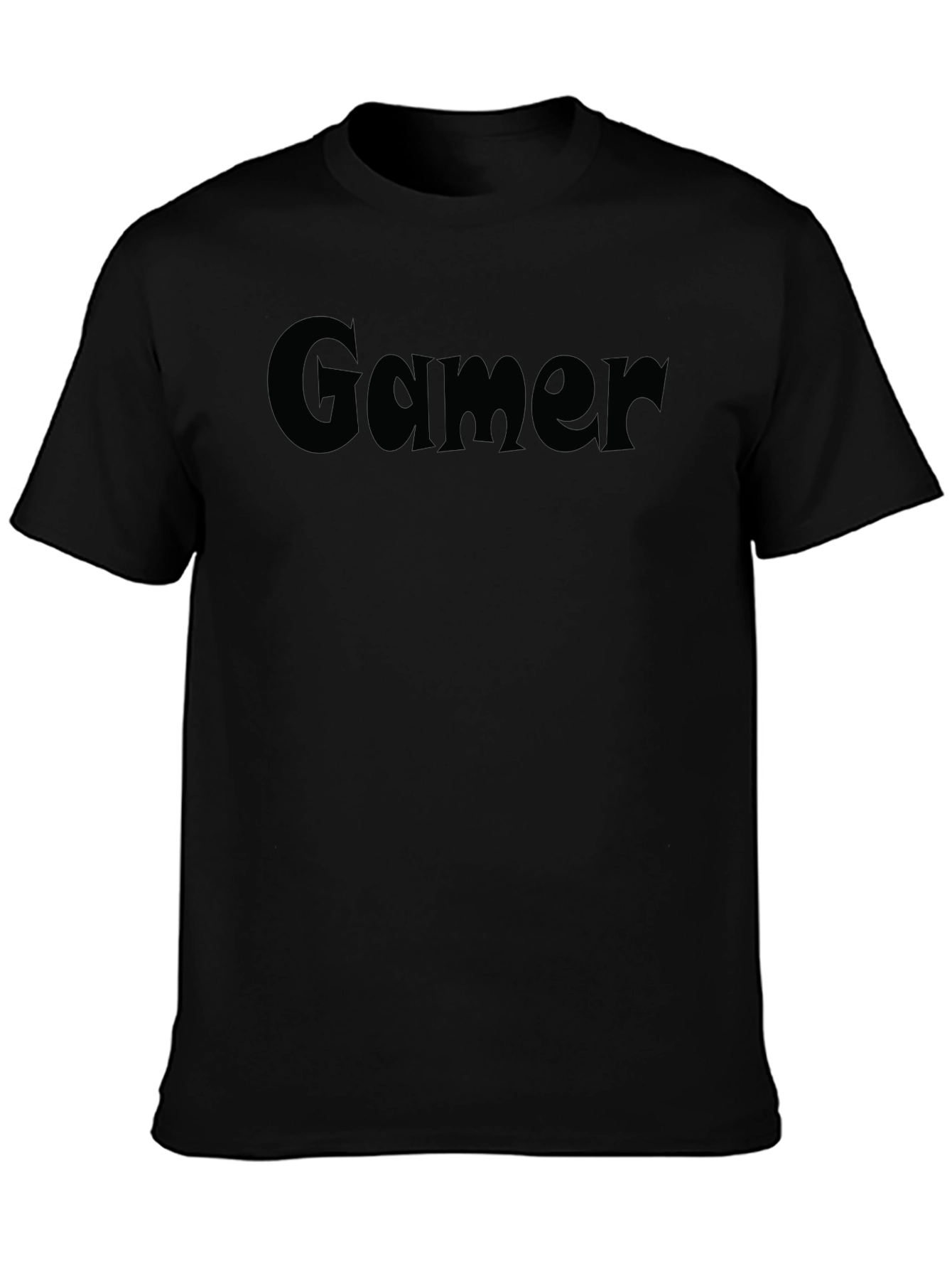 Gamer Tee - Classic Black Crew Neck T-Shirt