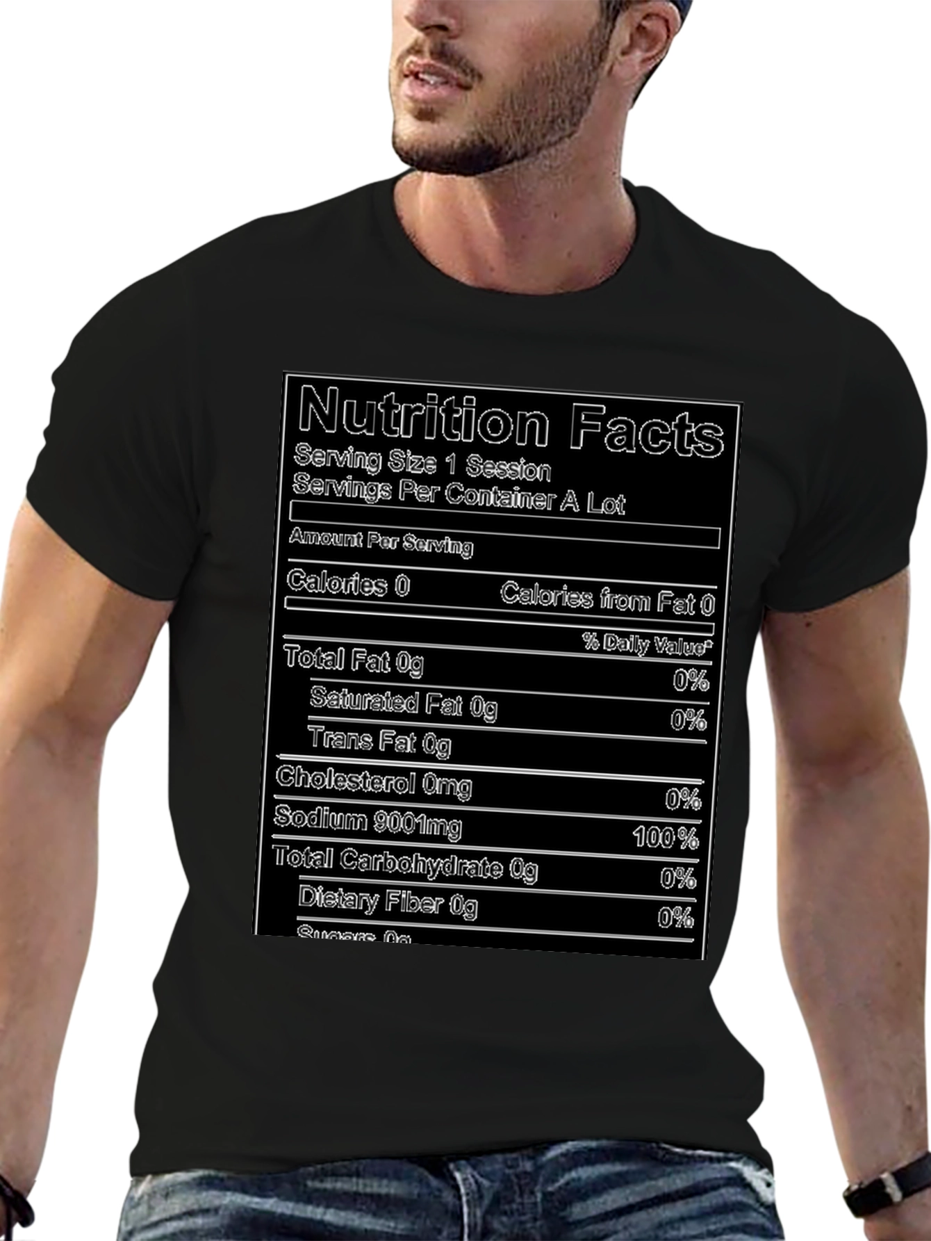 Nutrition Facts T-Shirt - Funny Novelty Tee