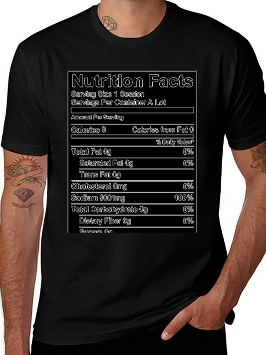 Nutrition Facts T-Shirt - Funny Novelty Tee