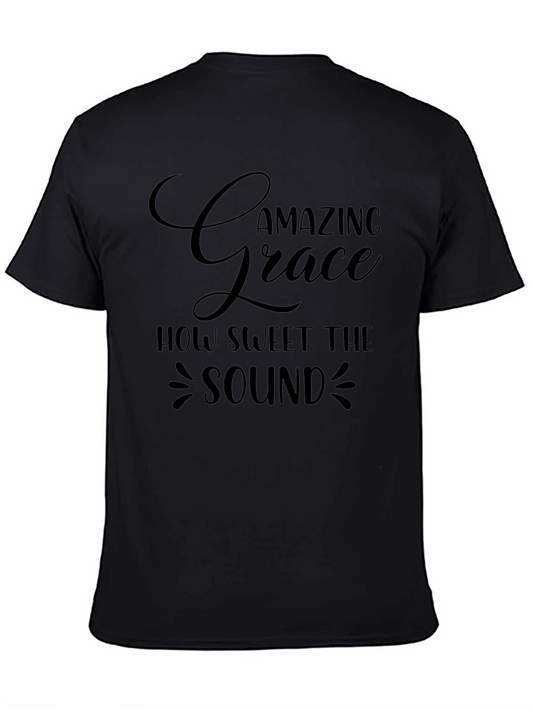 Amazing Grace Black T-Shirt - Inspirational Design