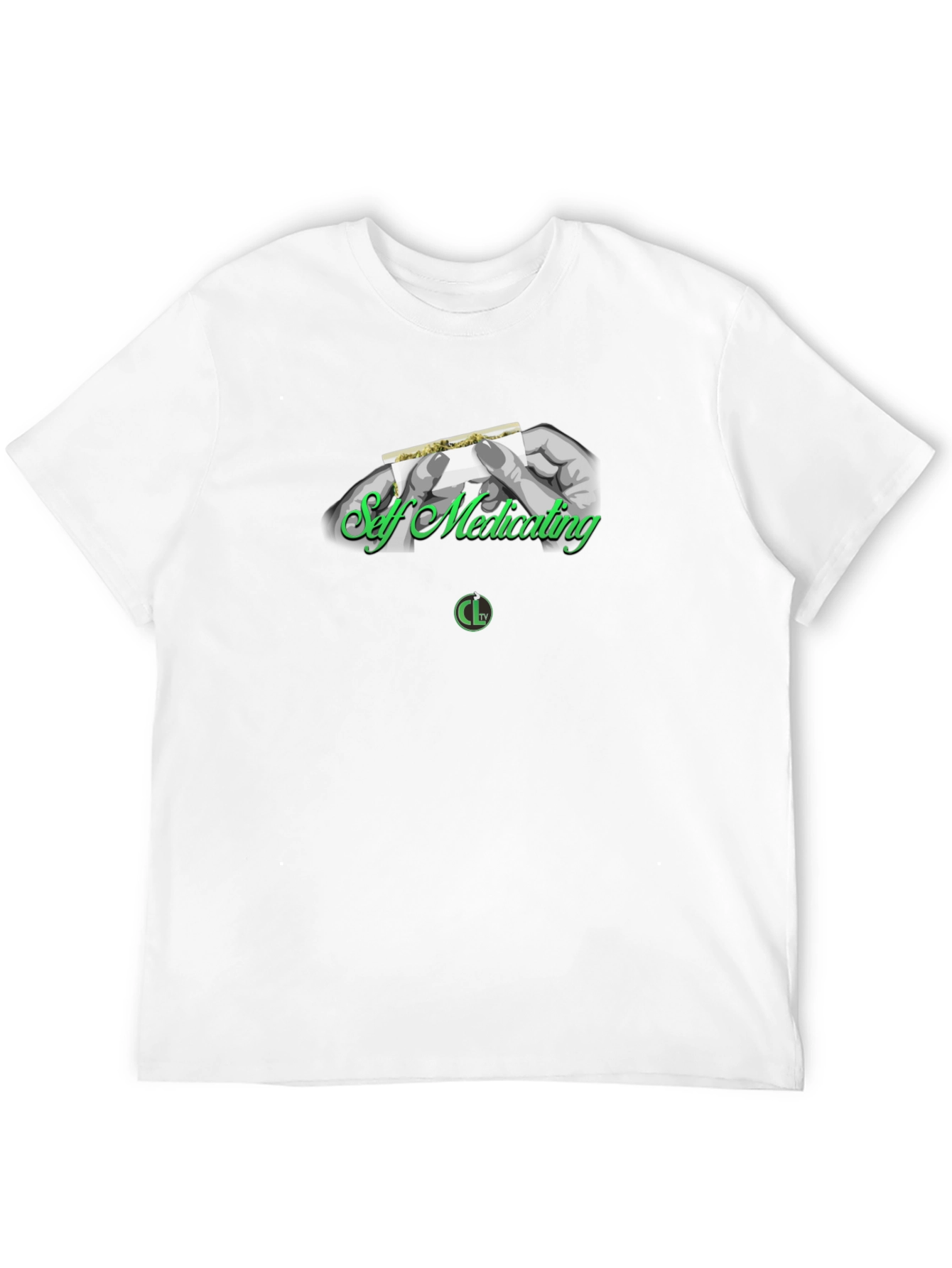 Self Medicating Black Graphic T-Shirt