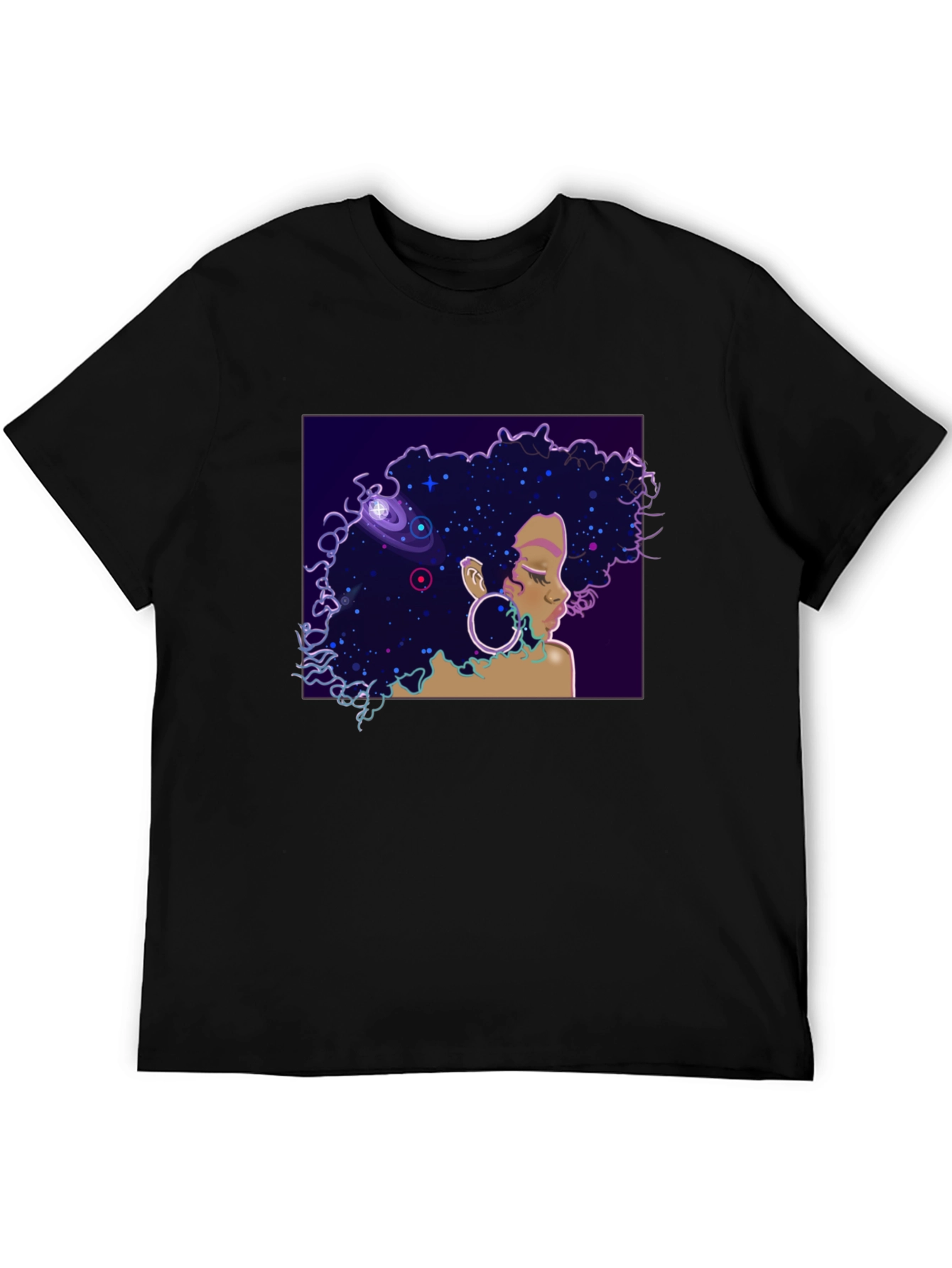 Cosmic Queen Black T-Shirt