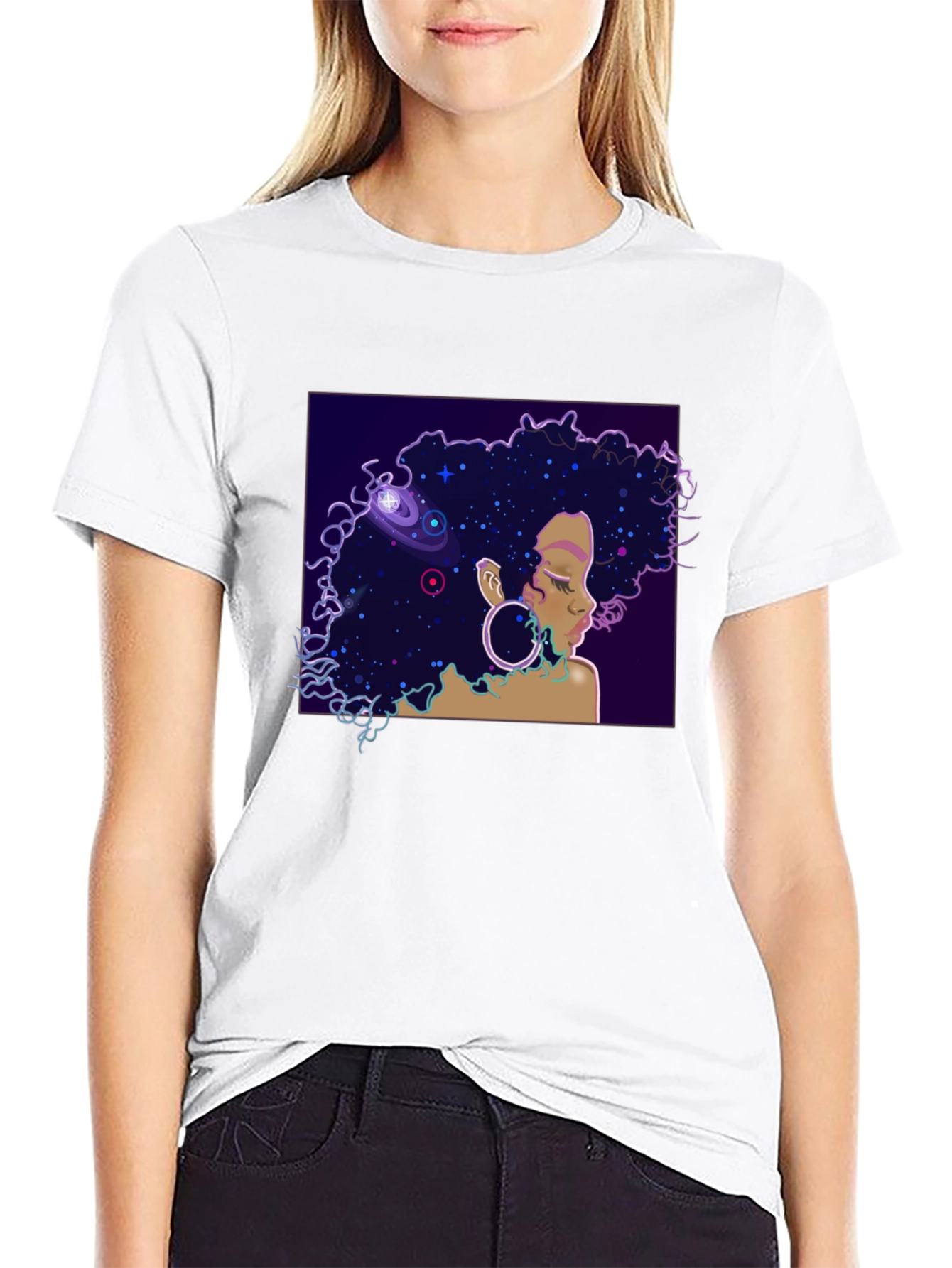 Cosmic Queen Black T-Shirt