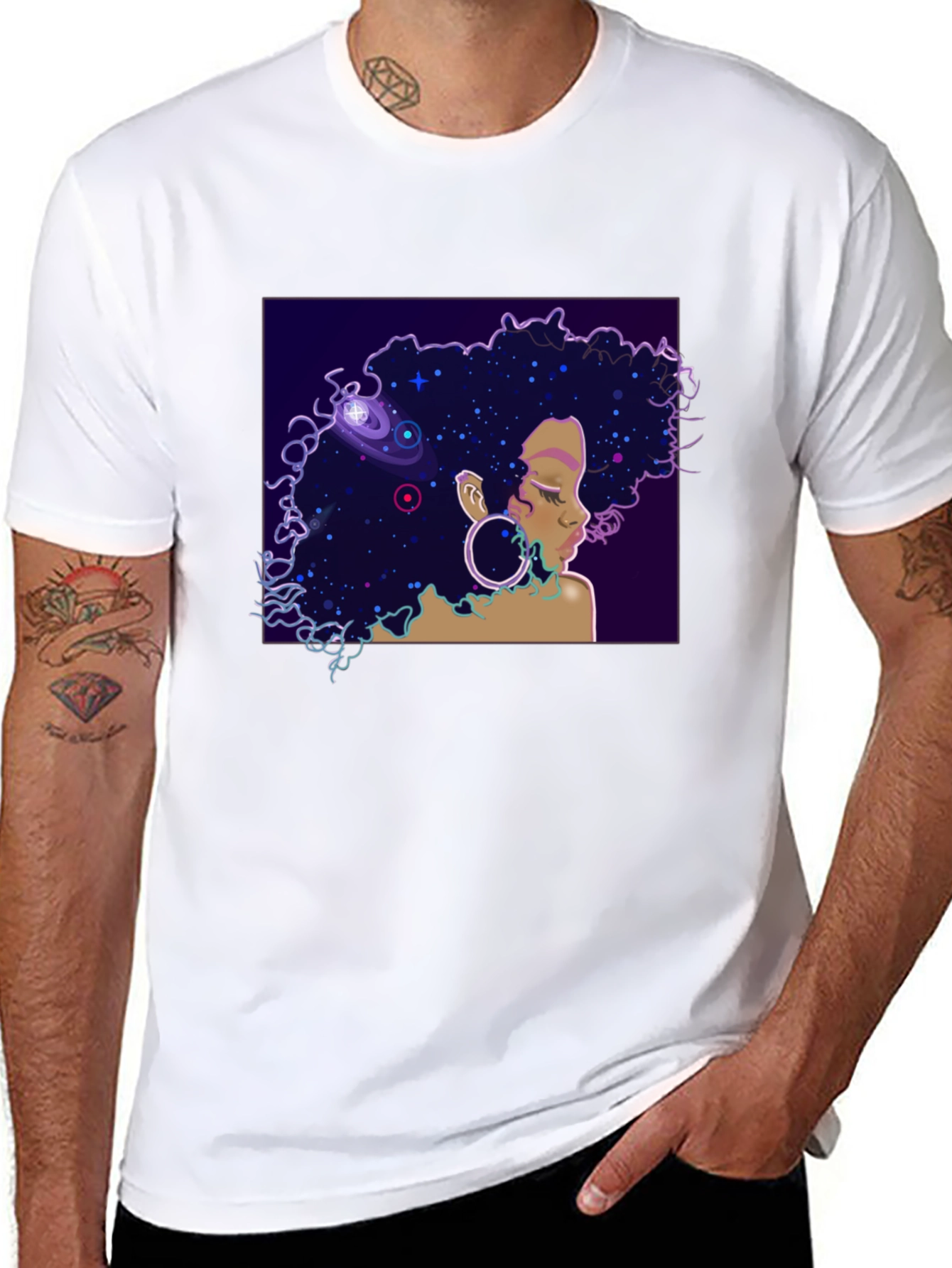 Cosmic Queen Black T-Shirt