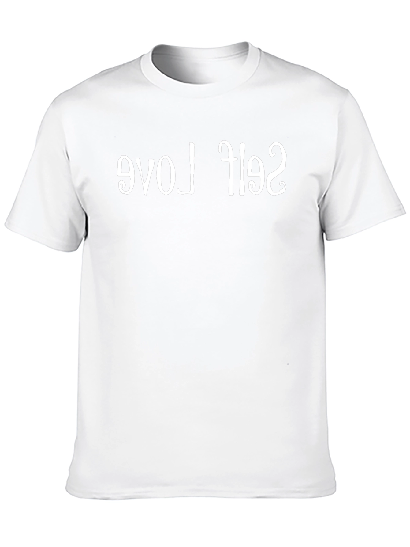 Self Love Mirror Print Black T-Shirt