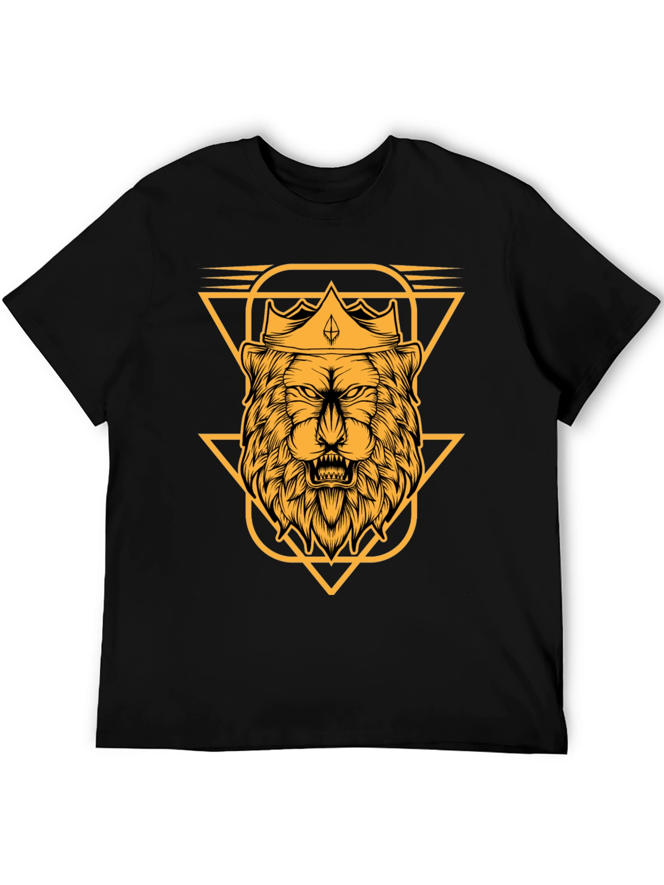 Lion King Graphic Tee - Black Cotton T-Shirt