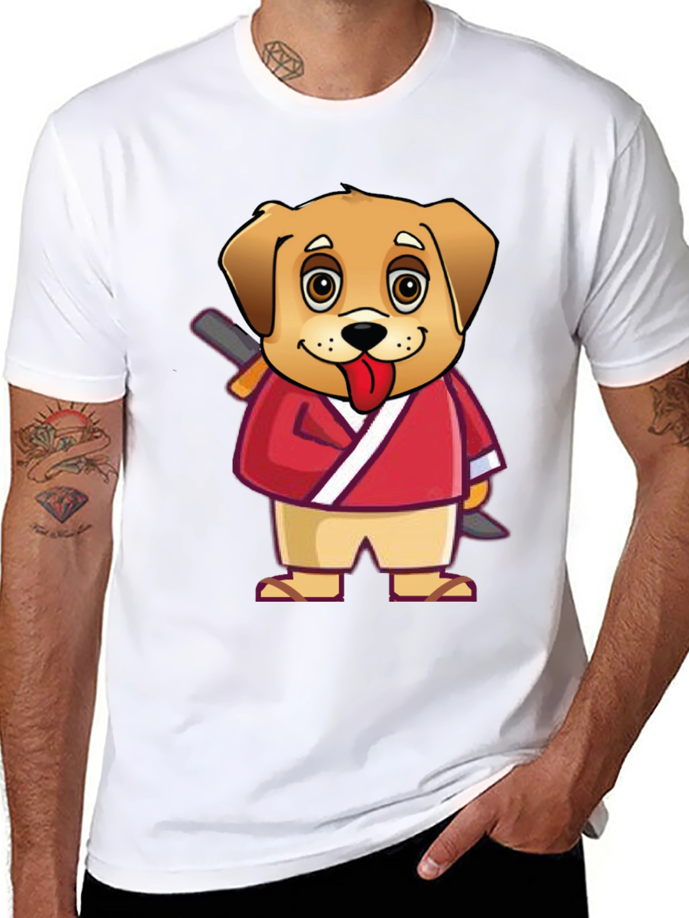 Dog Cartoon Karate T-Shirt