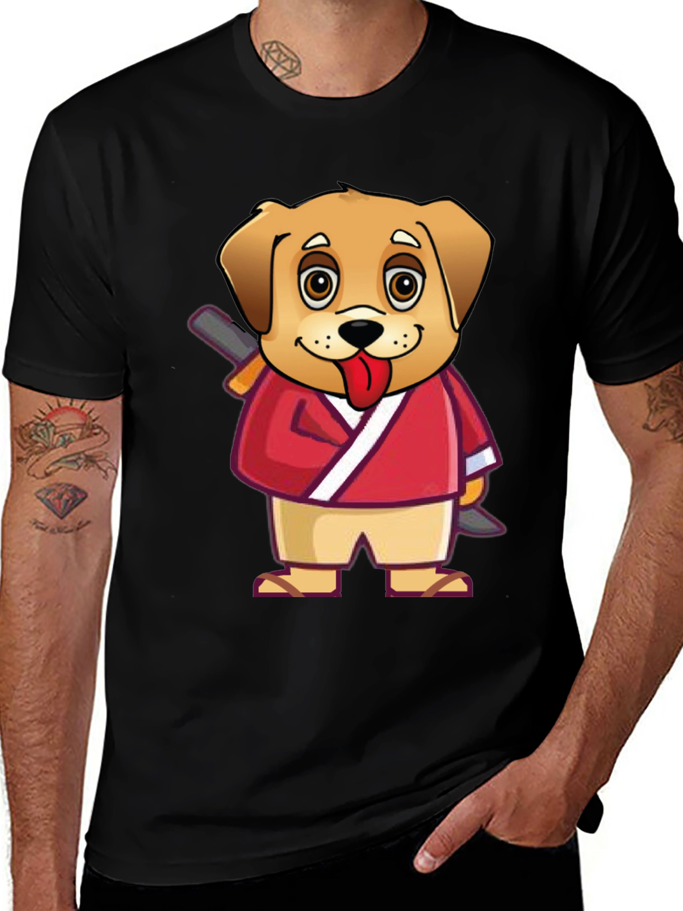 Dog Cartoon Karate T-Shirt