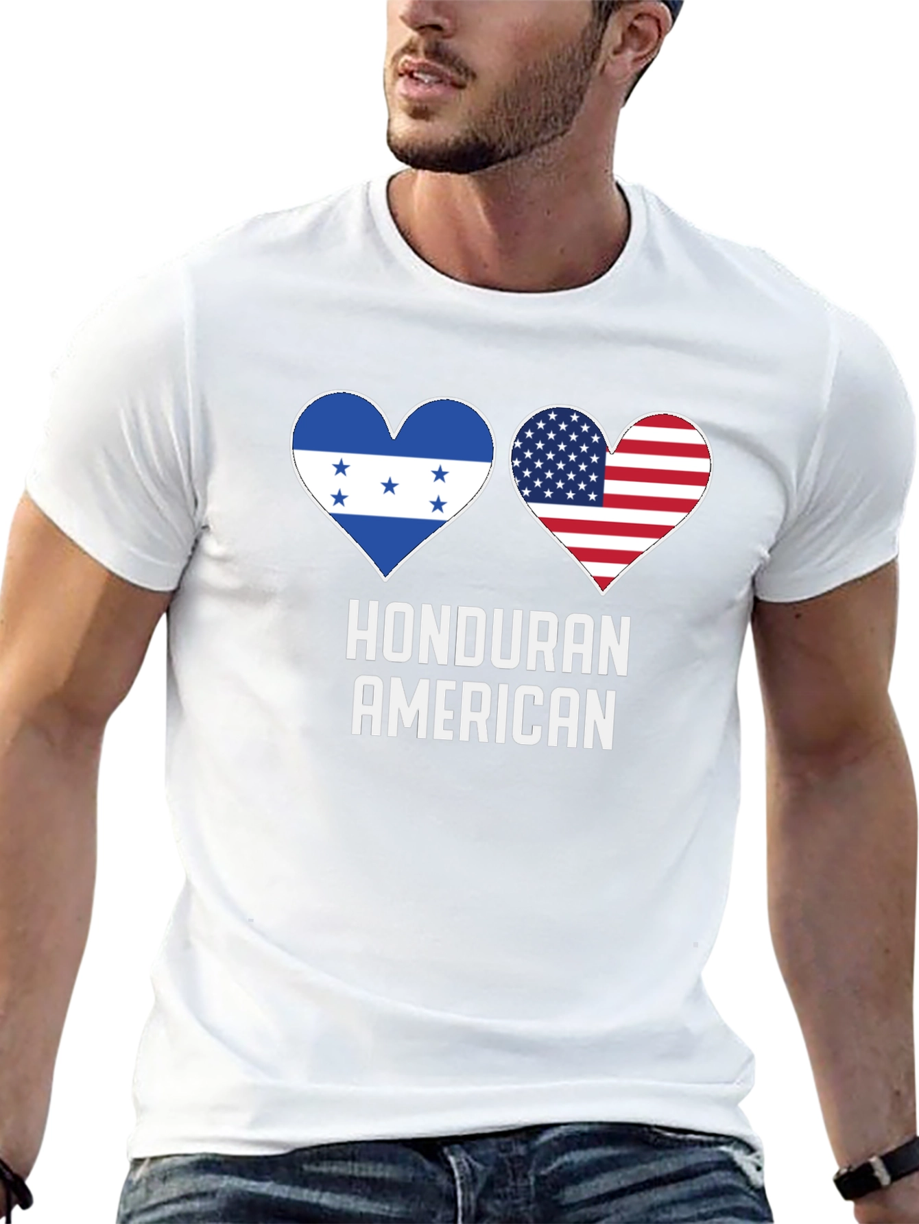 Honduran American Pride Graphic T-Shirt