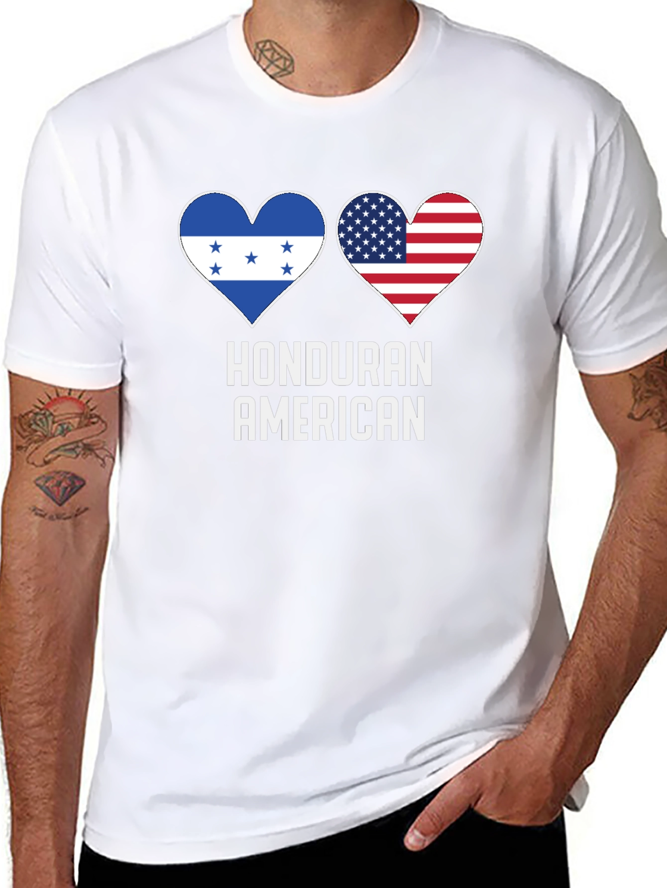 Honduran American Pride Graphic T-Shirt