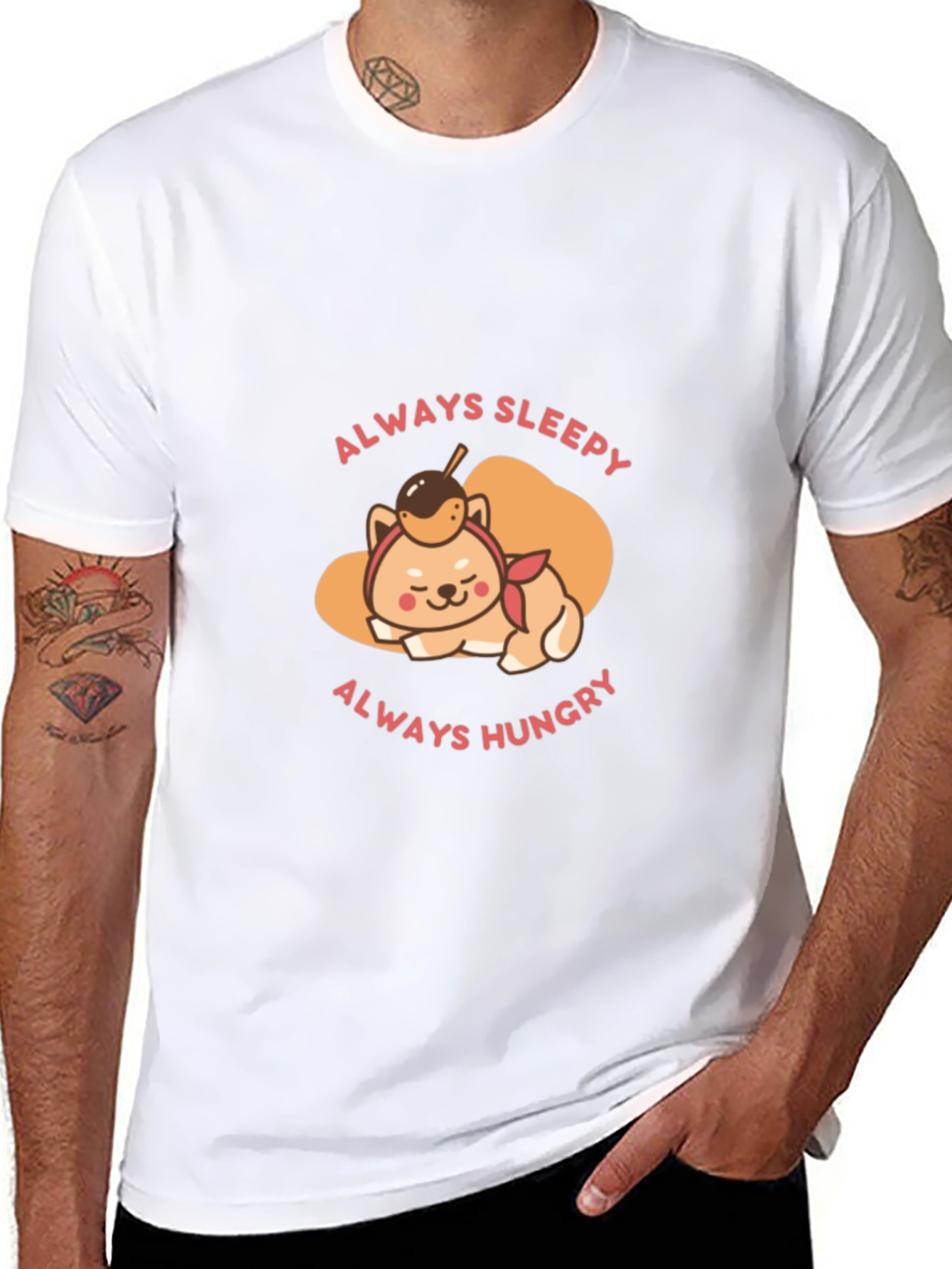 Always Sleepy Hungry Shiba Inu T-Shirt