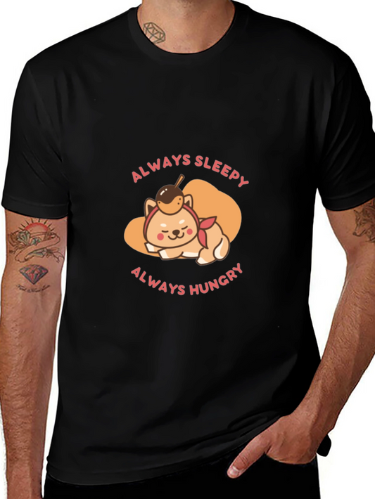Always Sleepy Hungry Shiba Inu T-Shirt
