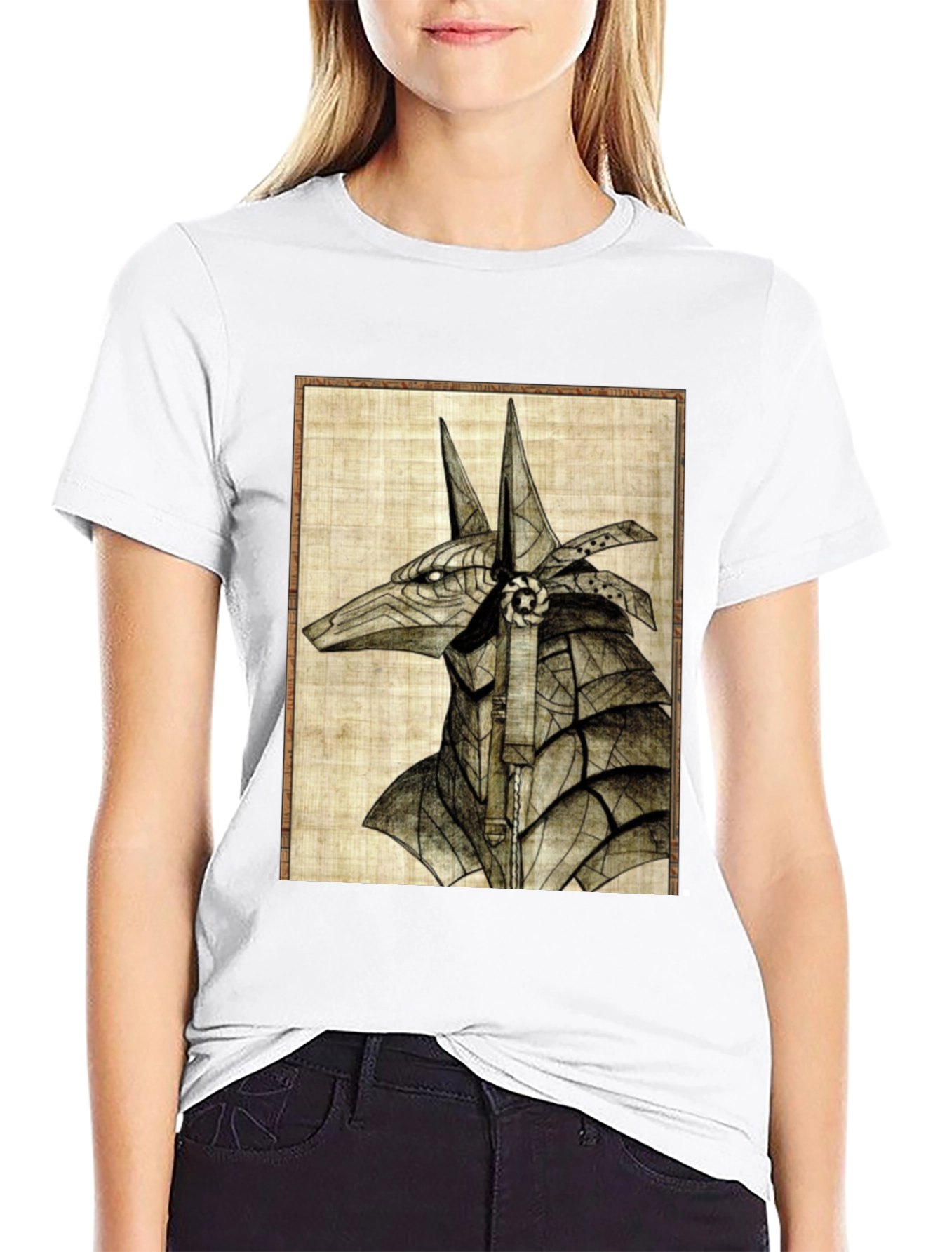 Anubis Graphic Tee - Ancient Egypt Art T-Shirt