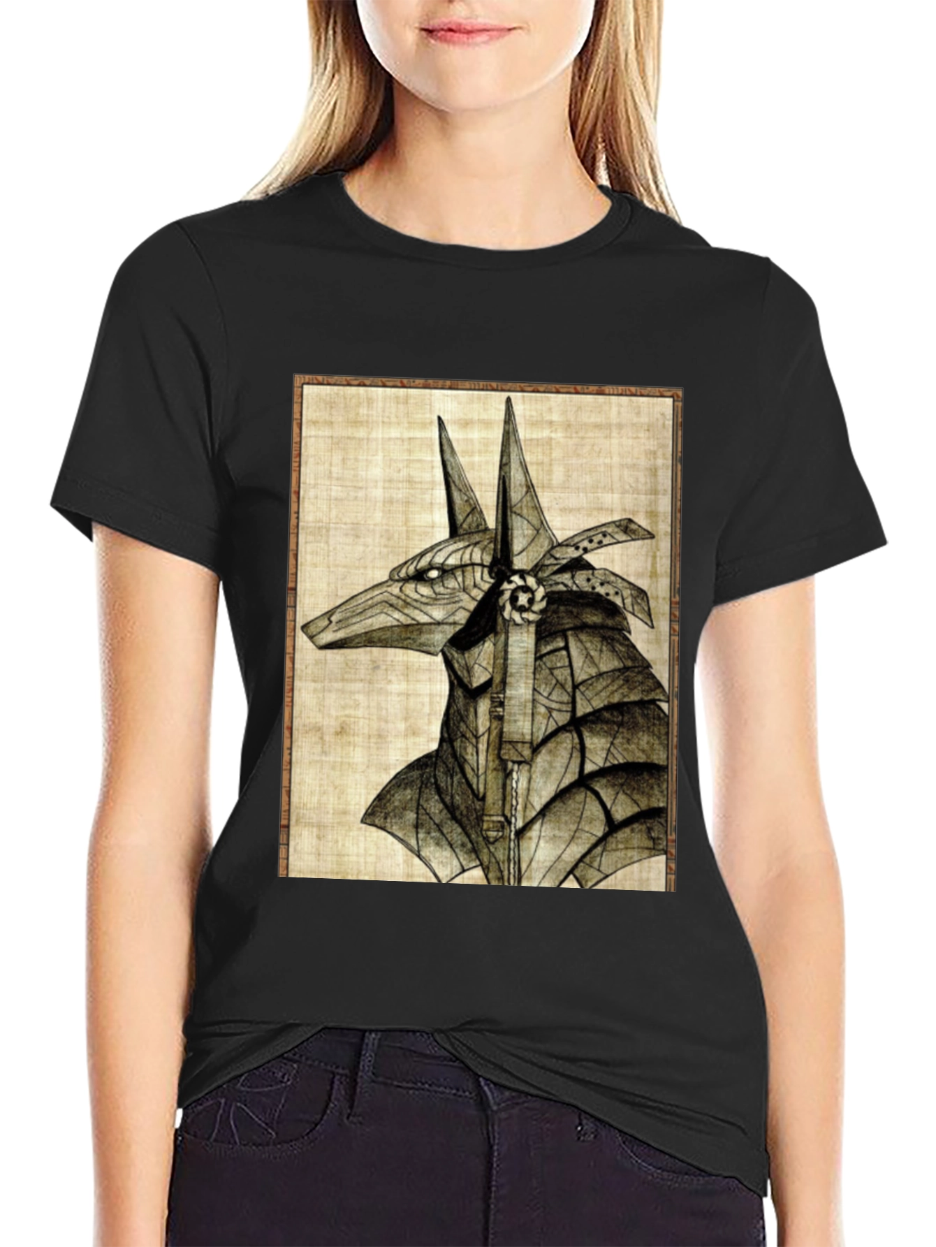 Anubis Graphic Tee - Ancient Egypt Art T-Shirt