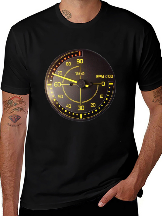 Black RPM Gauge Graphic Tee