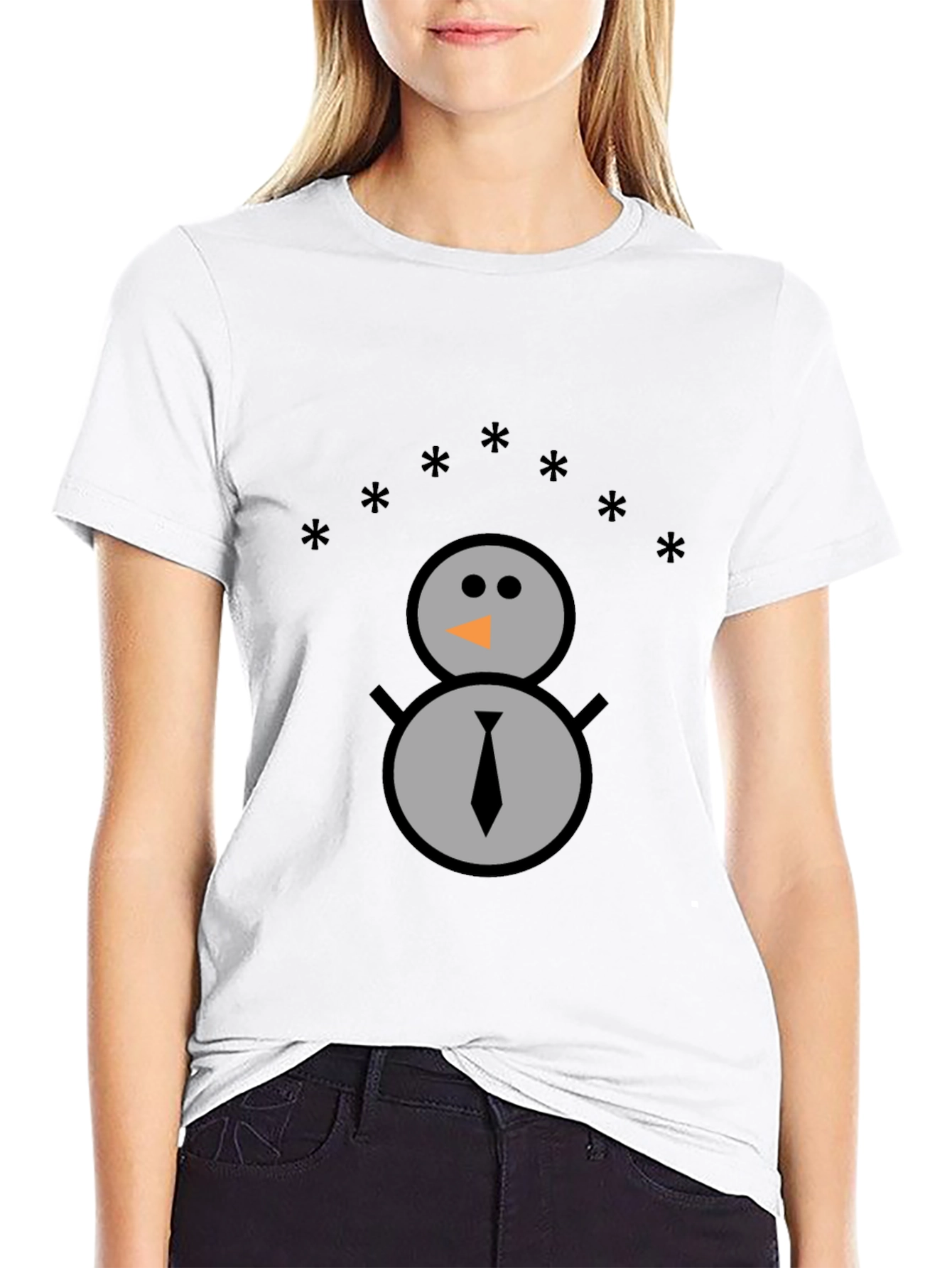 Snowman Graphic Tee - Festive Winter Shirt