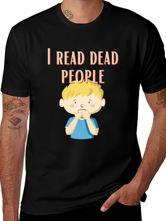 I Read Dead People Graphic Tee - Black