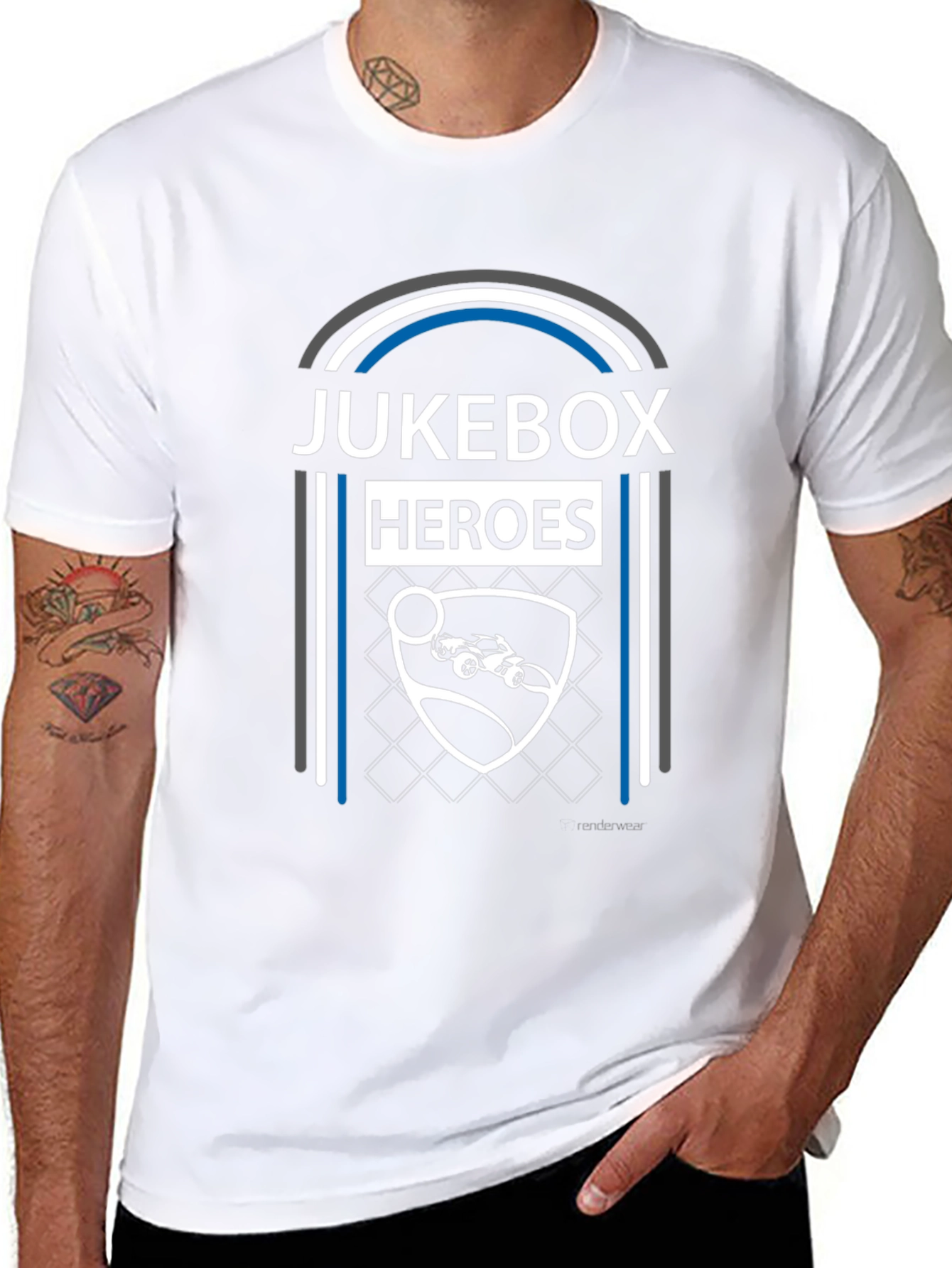 Jukebox Heroes Graphic Tee - Rocket League Fan Shirt